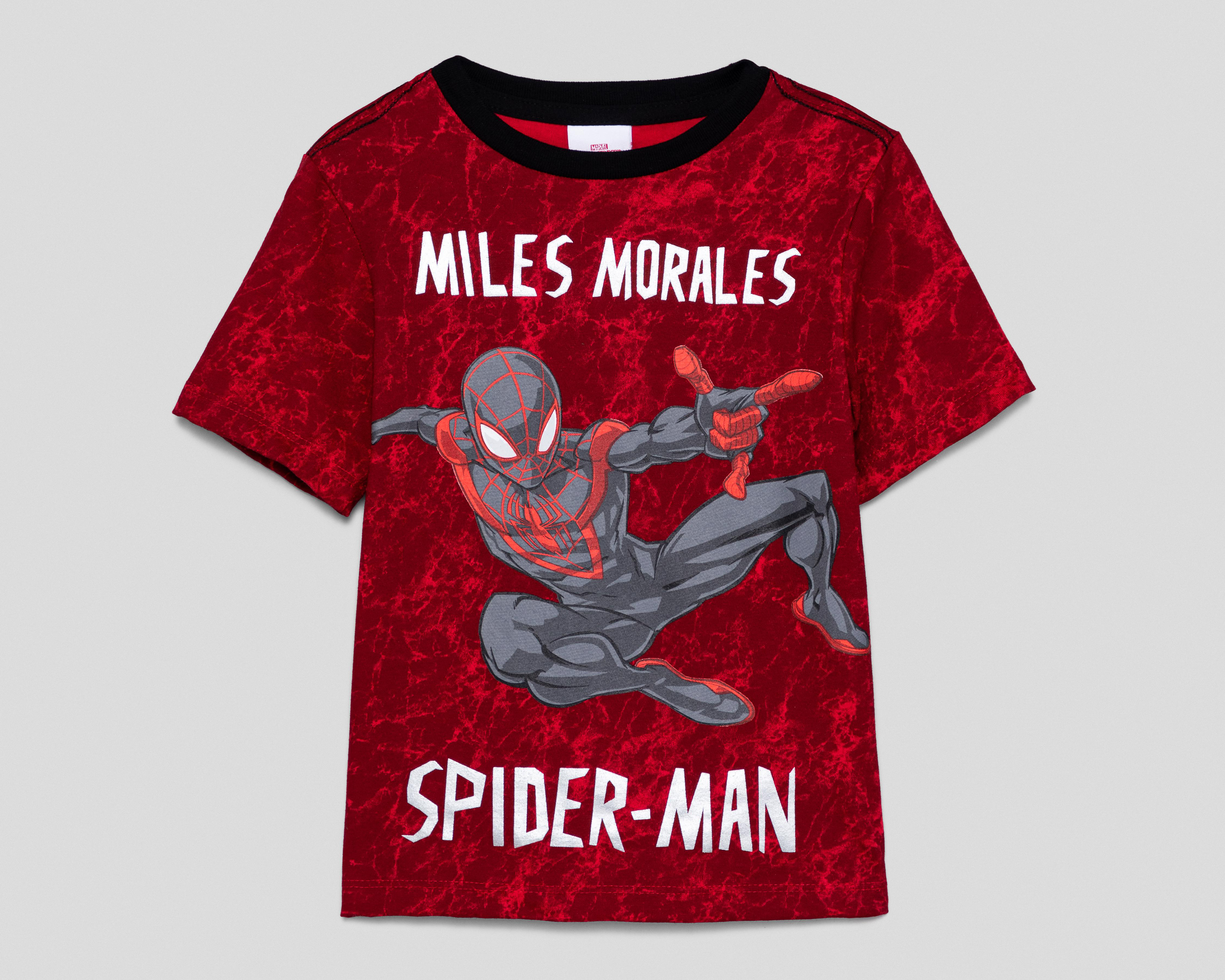 Playera Cuello Redondo Roja Marvel Spider-Man para Niño