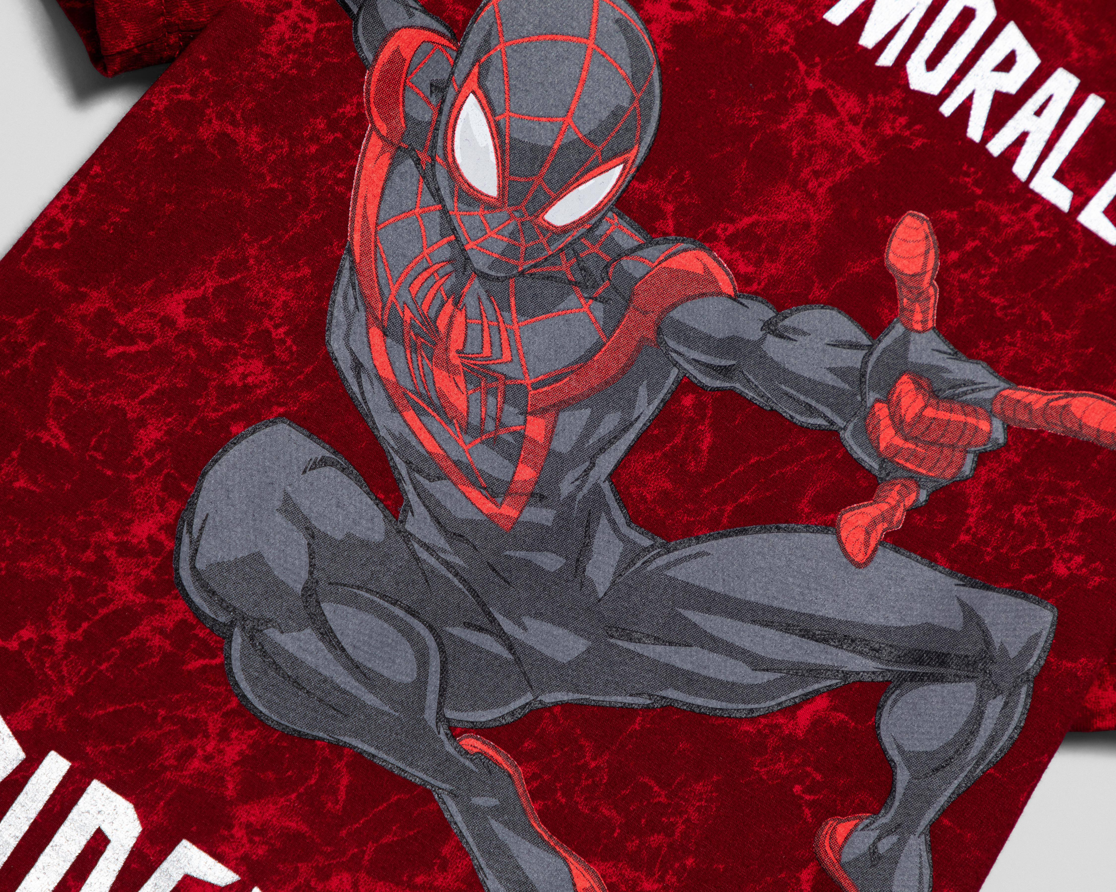 Foto 4 pulgar | Playera Cuello Redondo Roja Marvel Spider-Man para Niño