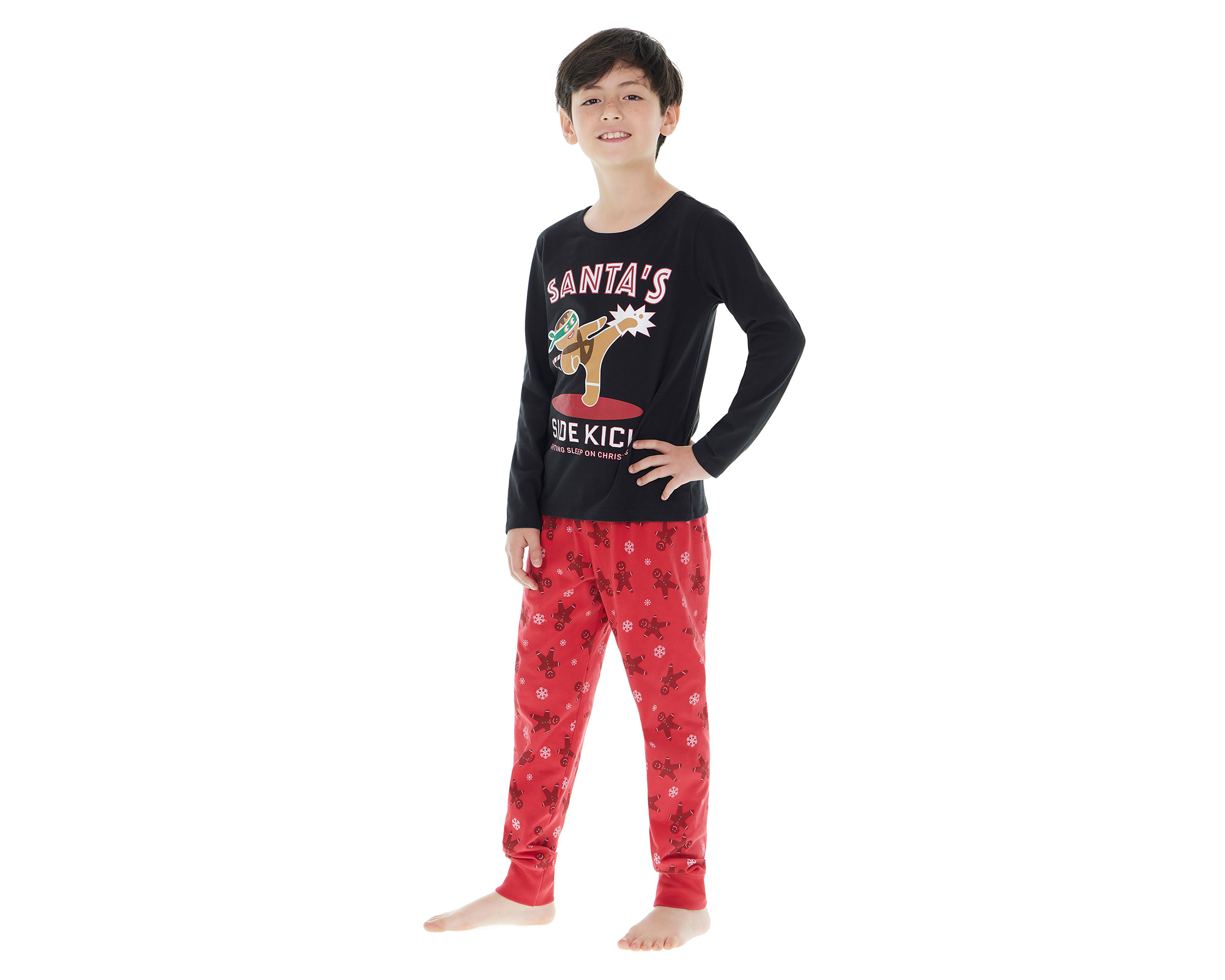 Foto 2 | Pijama Navideña Optima Estampada para Niño