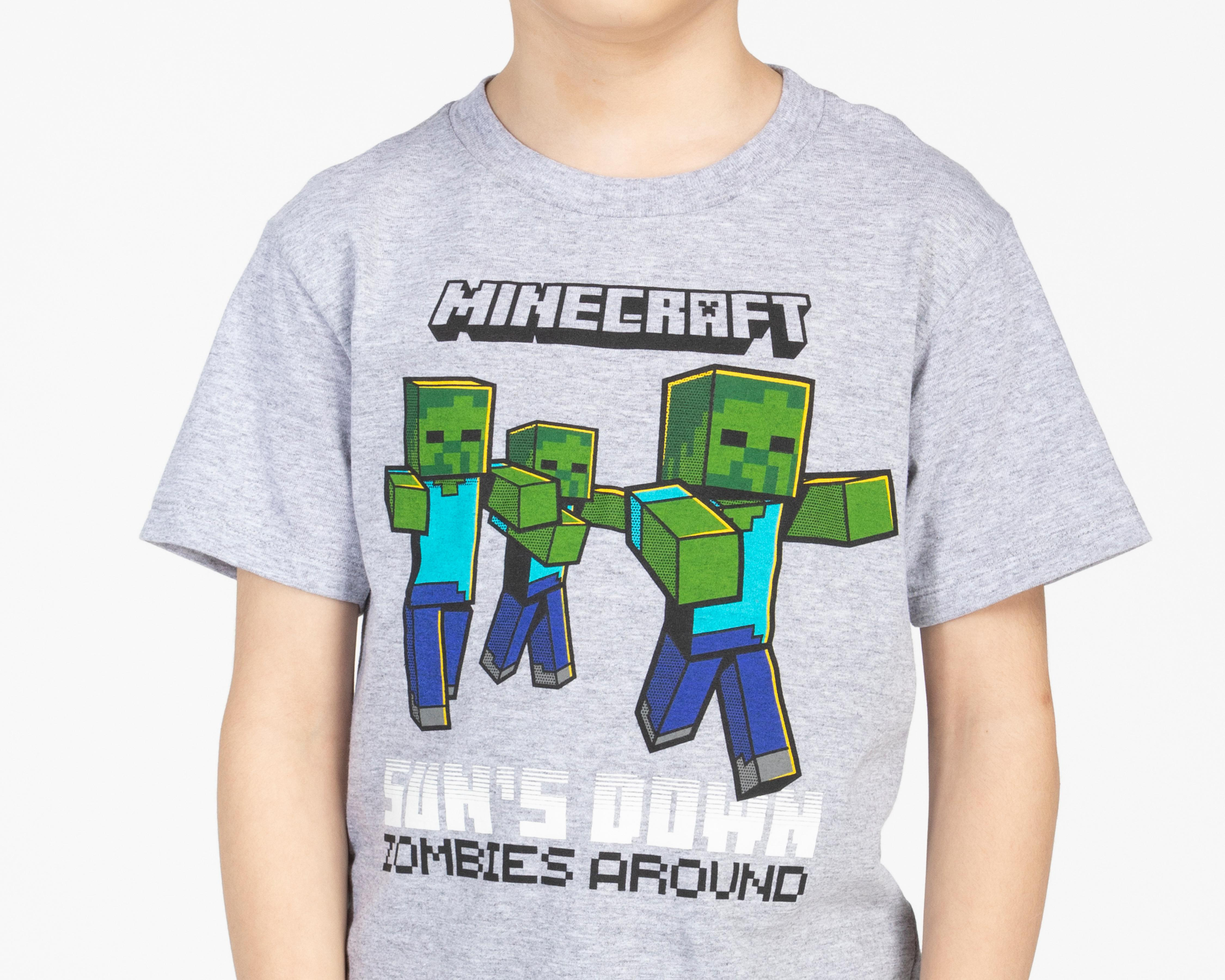 Foto 5 pulgar | Pijama para Niño Estampada Minecraft