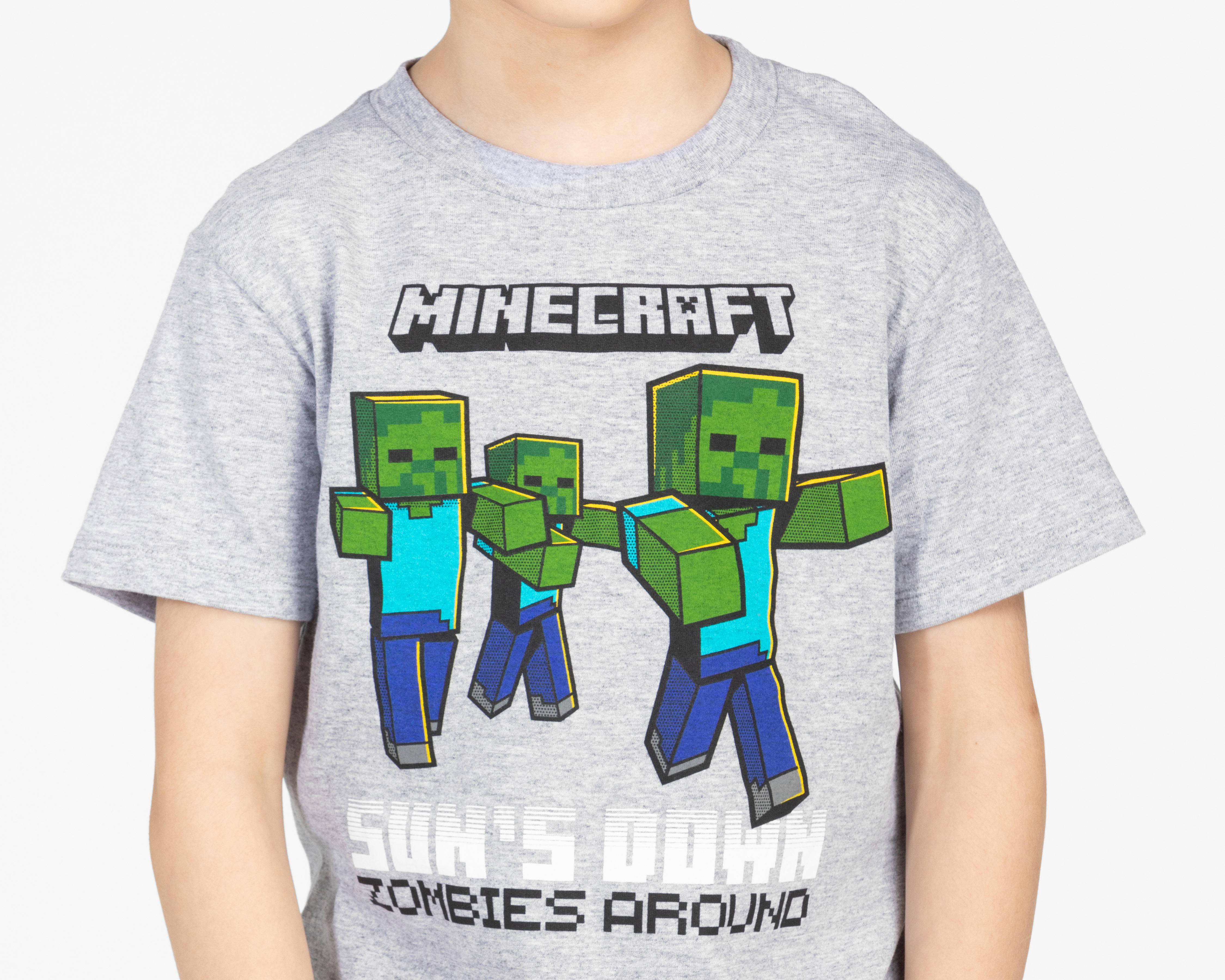 Foto 7 pulgar | Pijama para Niño Estampada Minecraft