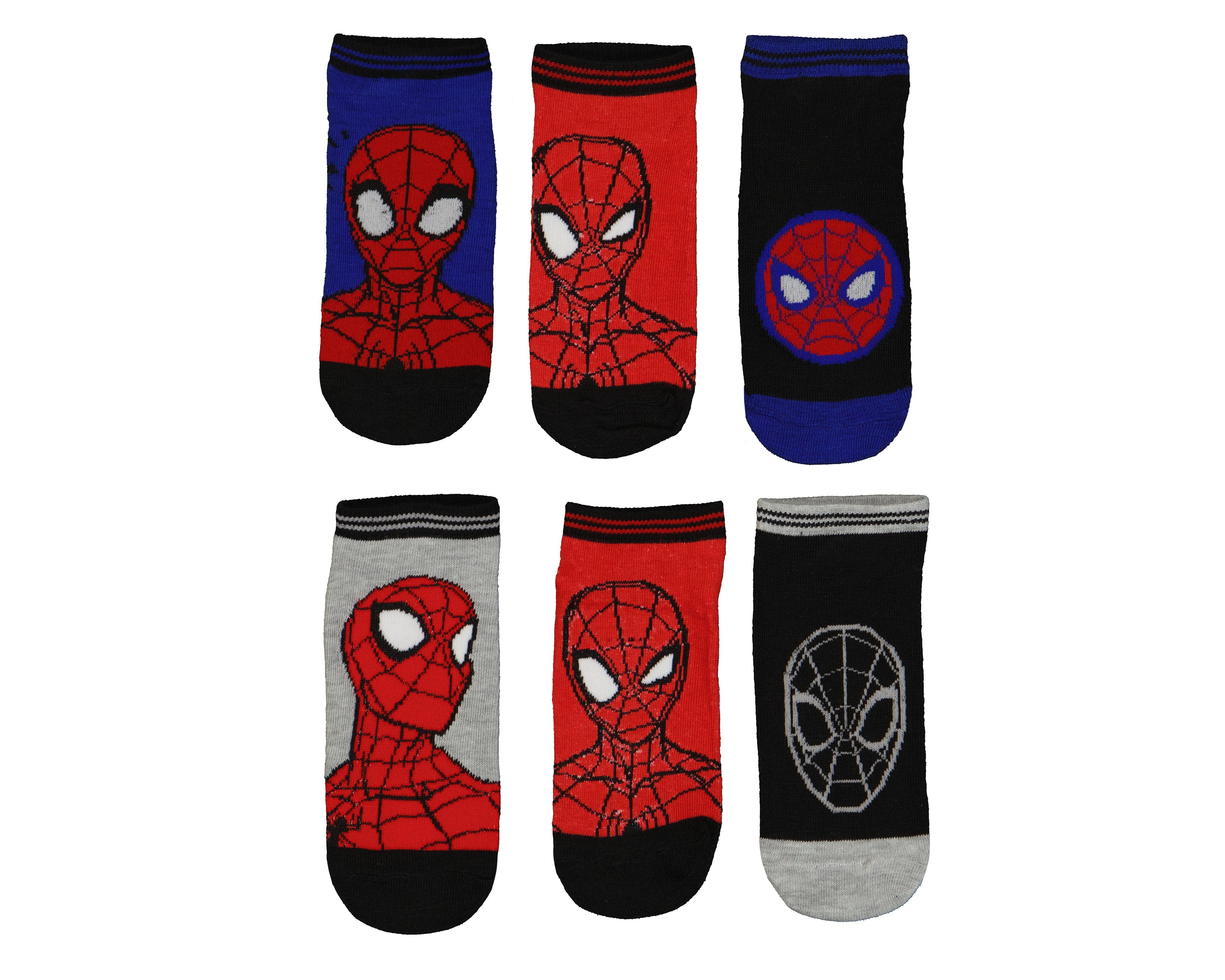 Calcetas Cortas Marvel Spider-Man para Niño 6 Pares