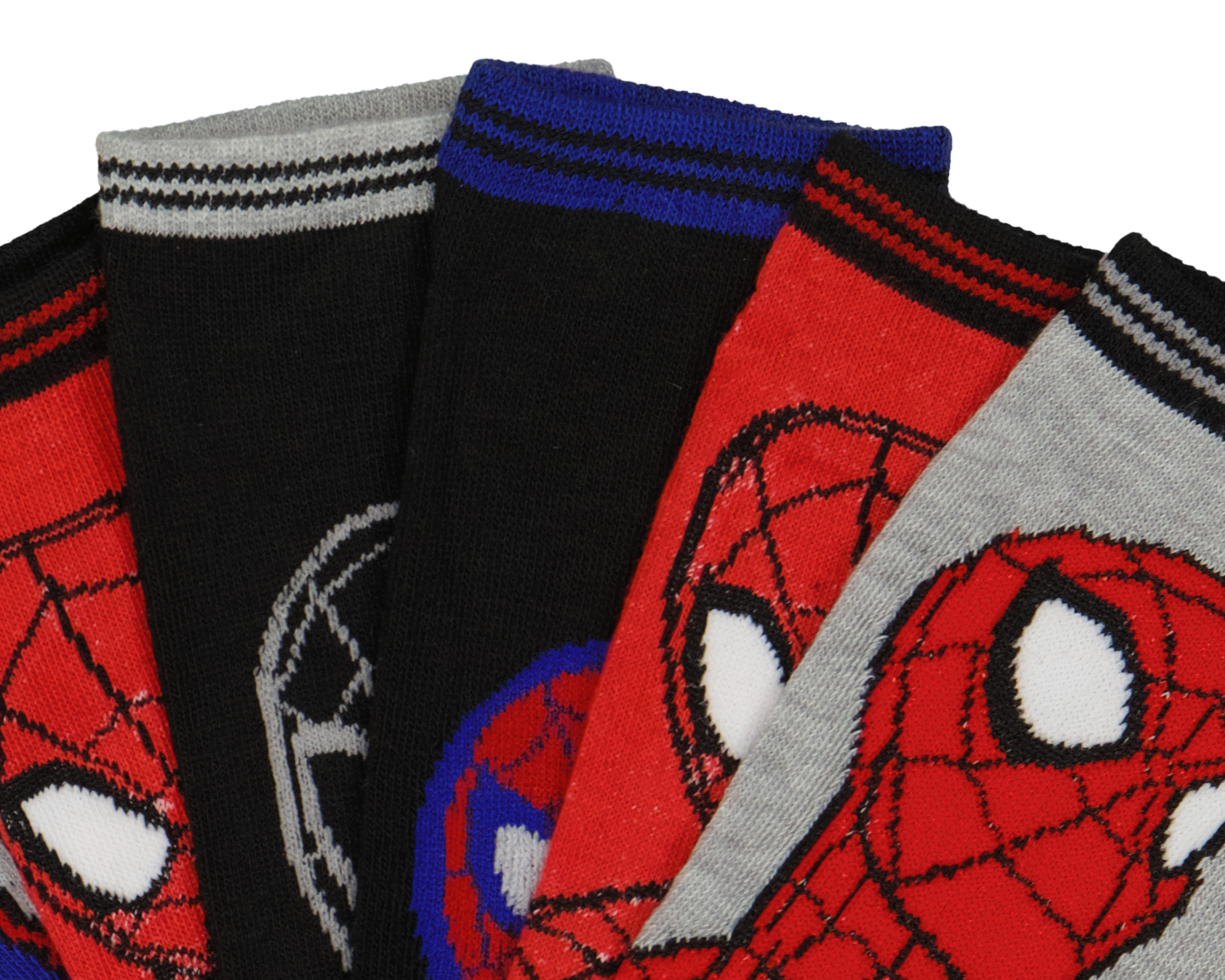 Foto 3 pulgar | Calcetas Cortas Marvel Spider-Man para Niño 6 Pares