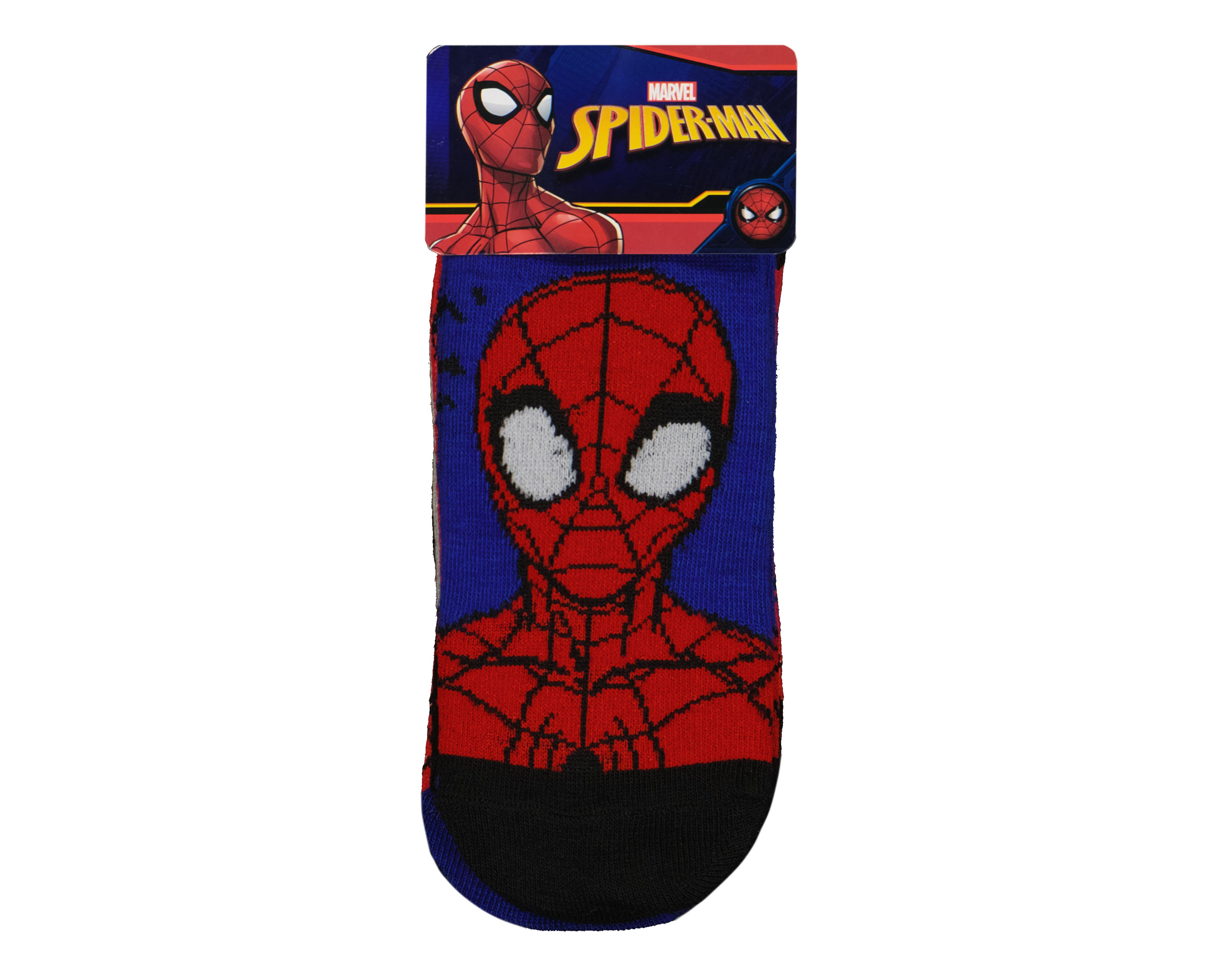 Foto 4 pulgar | Calcetas Cortas Marvel Spider-Man para Niño 6 Pares