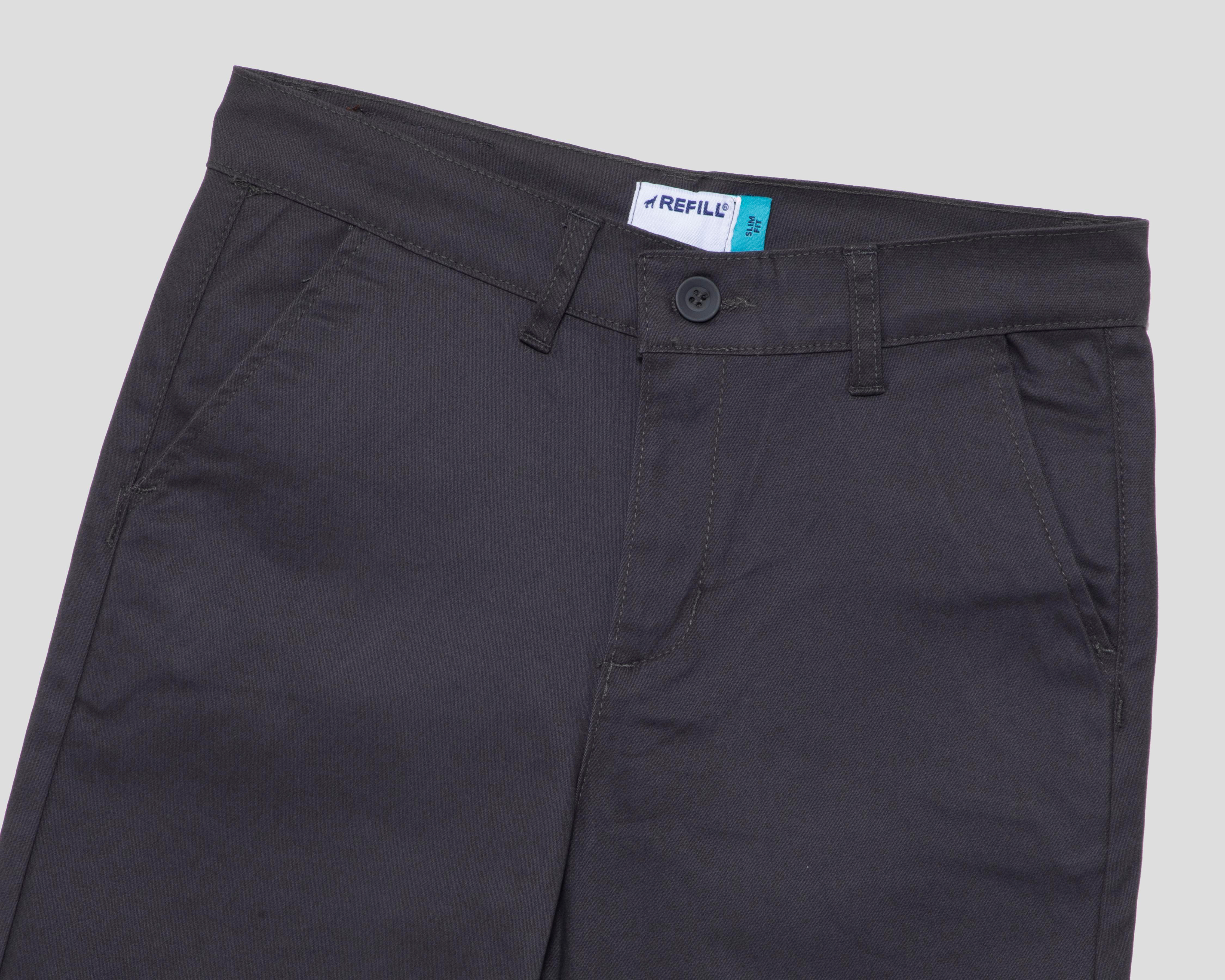 Foto 4 pulgar | Pantalón Chino Refill Negro Juvenil