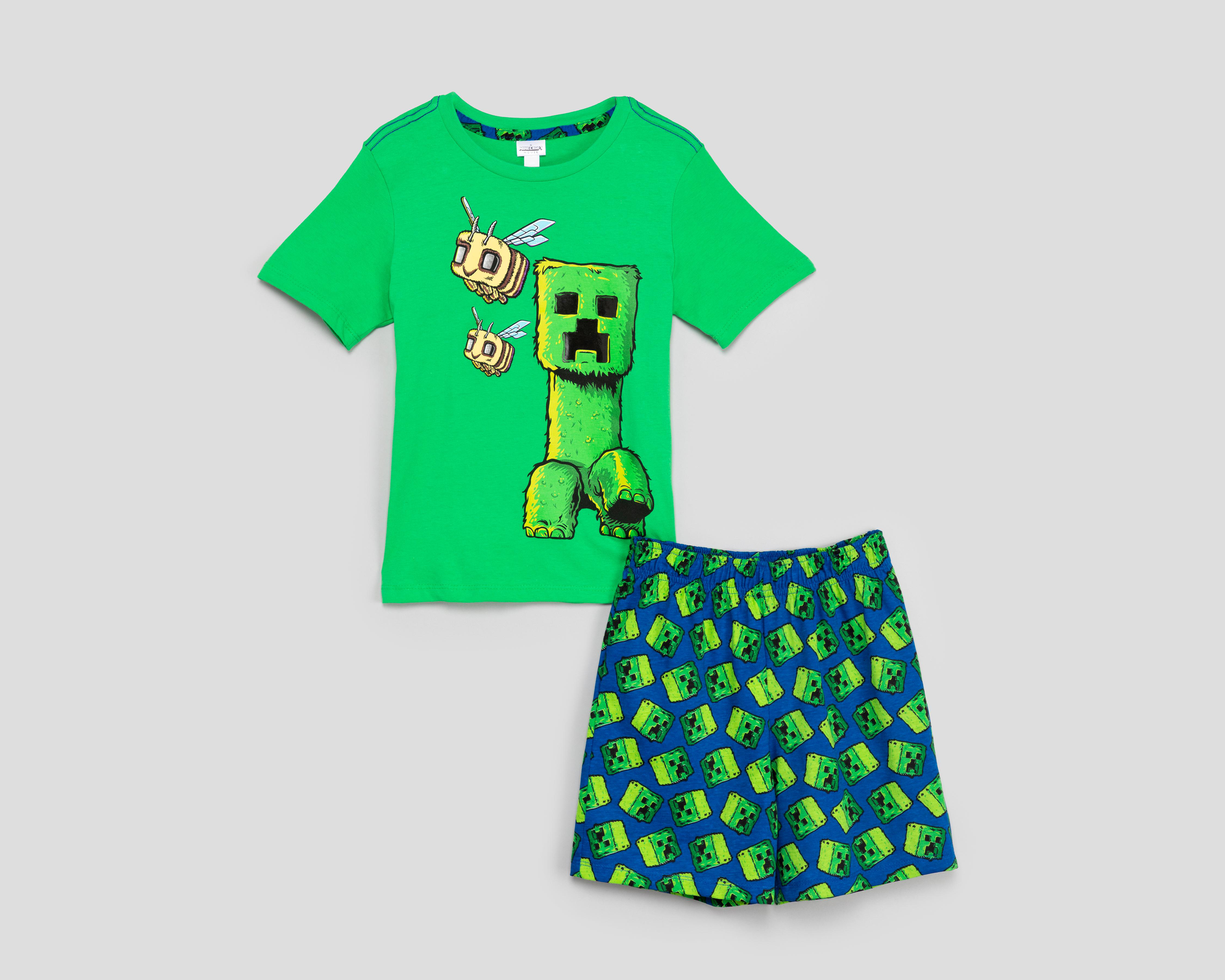 Conjunto de Short y Playera Minecraft para Niño $229