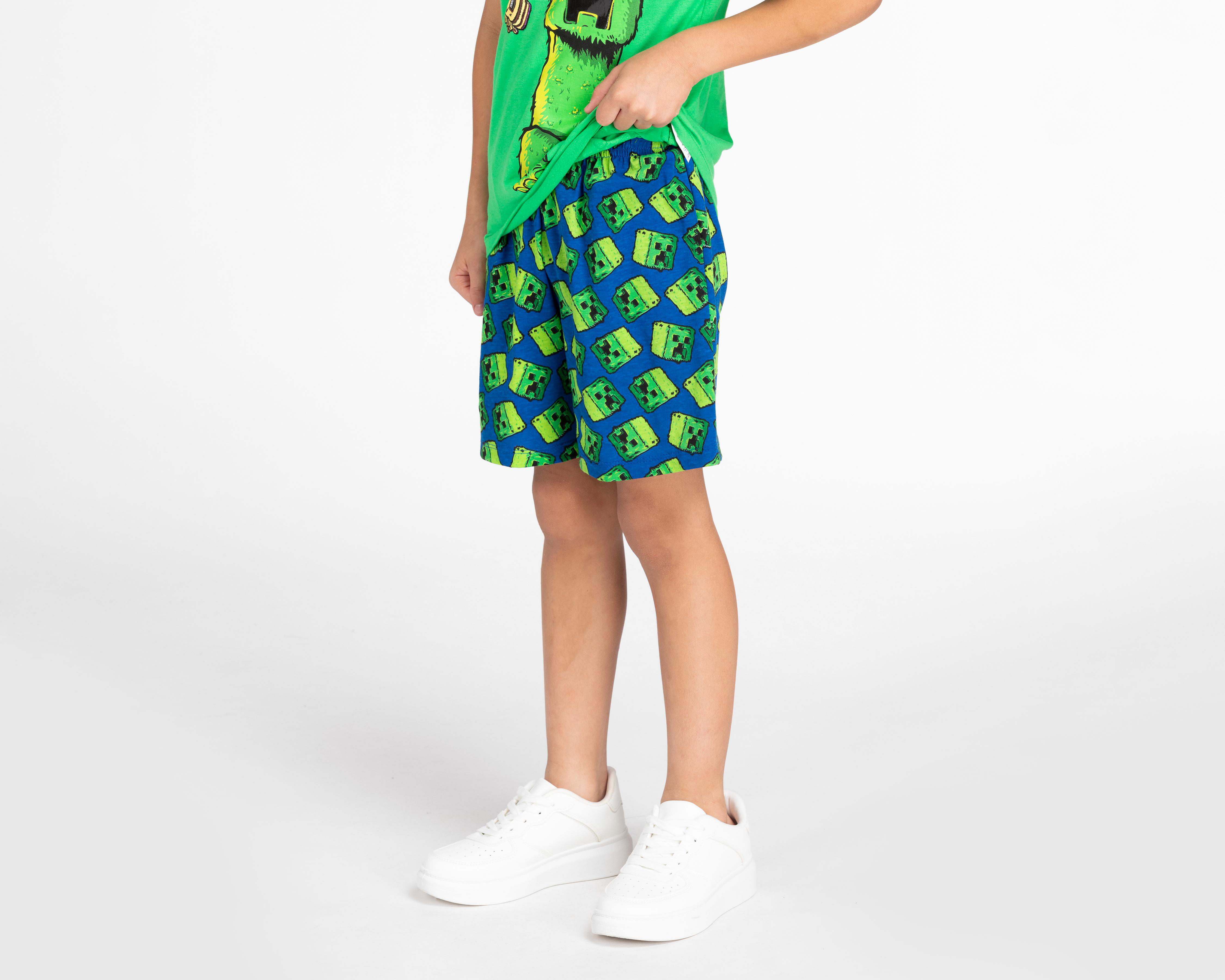 Foto 5 | Conjunto de Short y Playera Minecraft para Niño