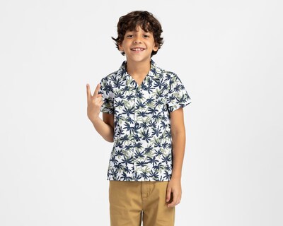 Foto 4 | Camisa de Cuello Americano Blanca Refill para Niño