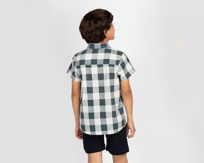 Foto 3 | Camisa Refill Manga Corta a Cuadros para Niño