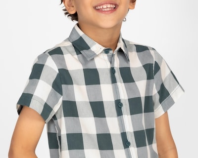 Foto 4 | Camisa Refill Manga Corta a Cuadros para Niño
