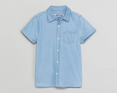 Foto 1 | Camisa Cuello Americano Azul Refill para Niño