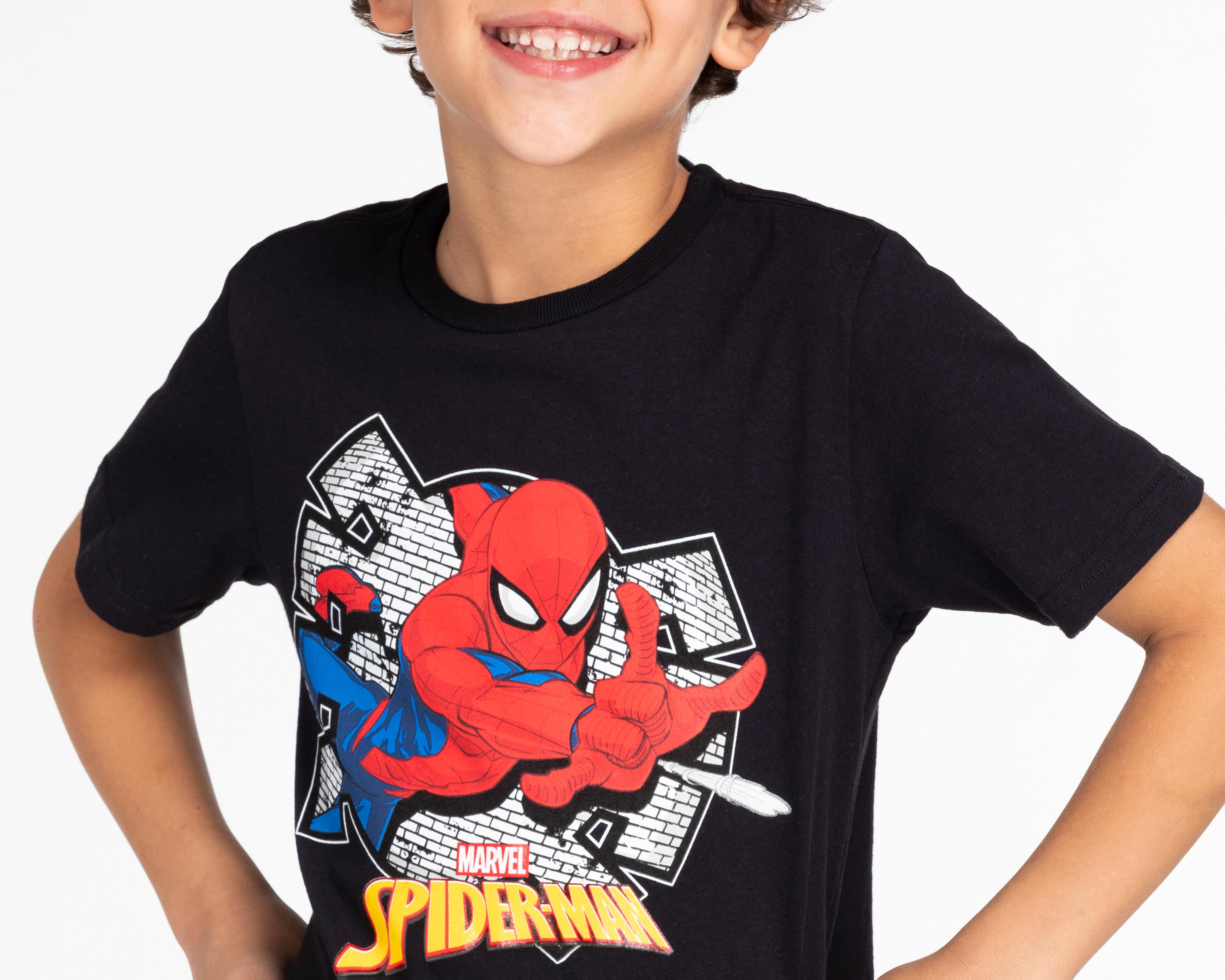 Foto 4 pulgar | Conjunto de Short y Playera Marvel Spider-Man para Niño