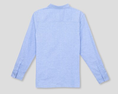 Foto 2 | Camisa Refill Manga Larga Azul para Niño
