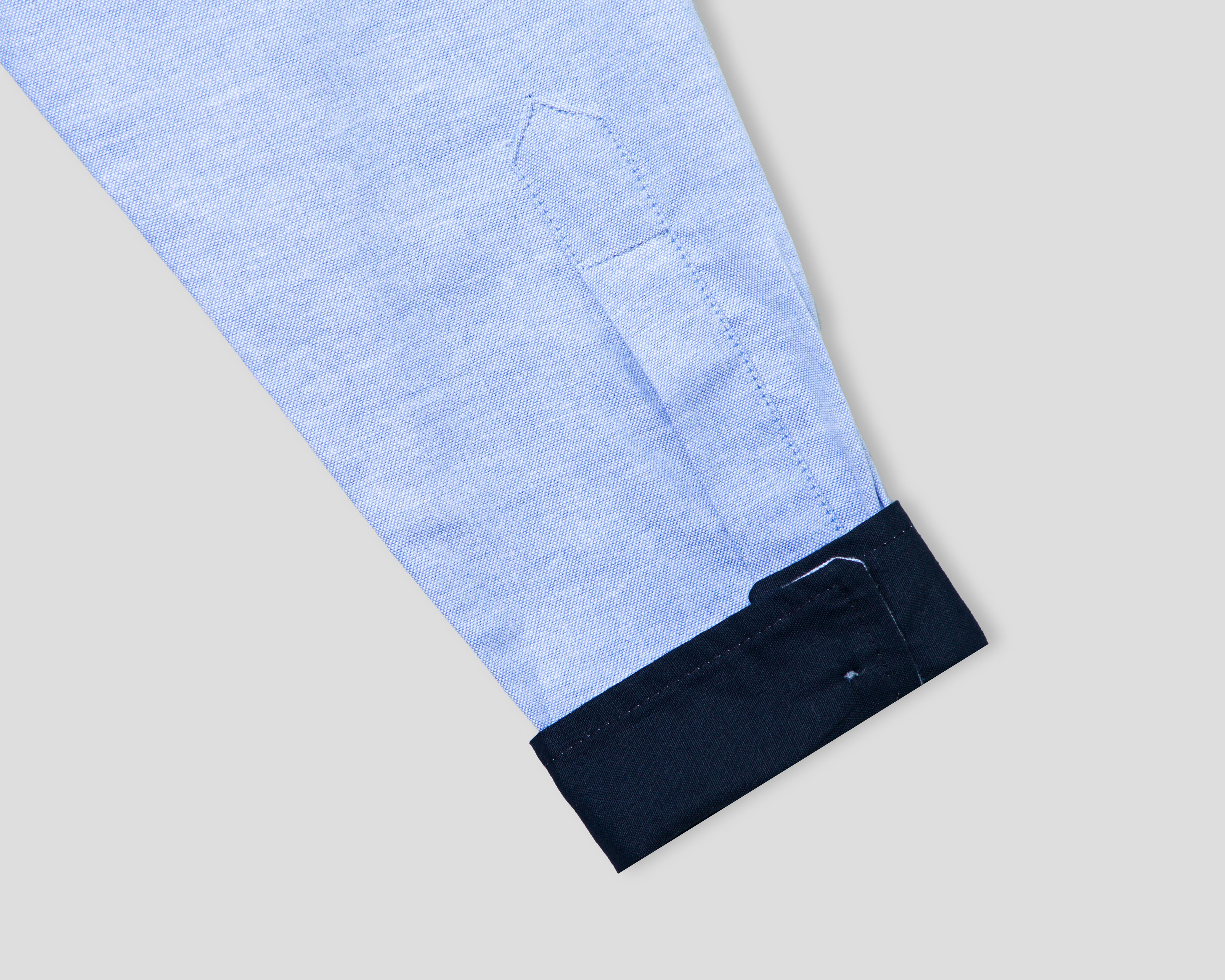 Foto 5 pulgar | Camisa Refill Manga Larga Azul para Niño