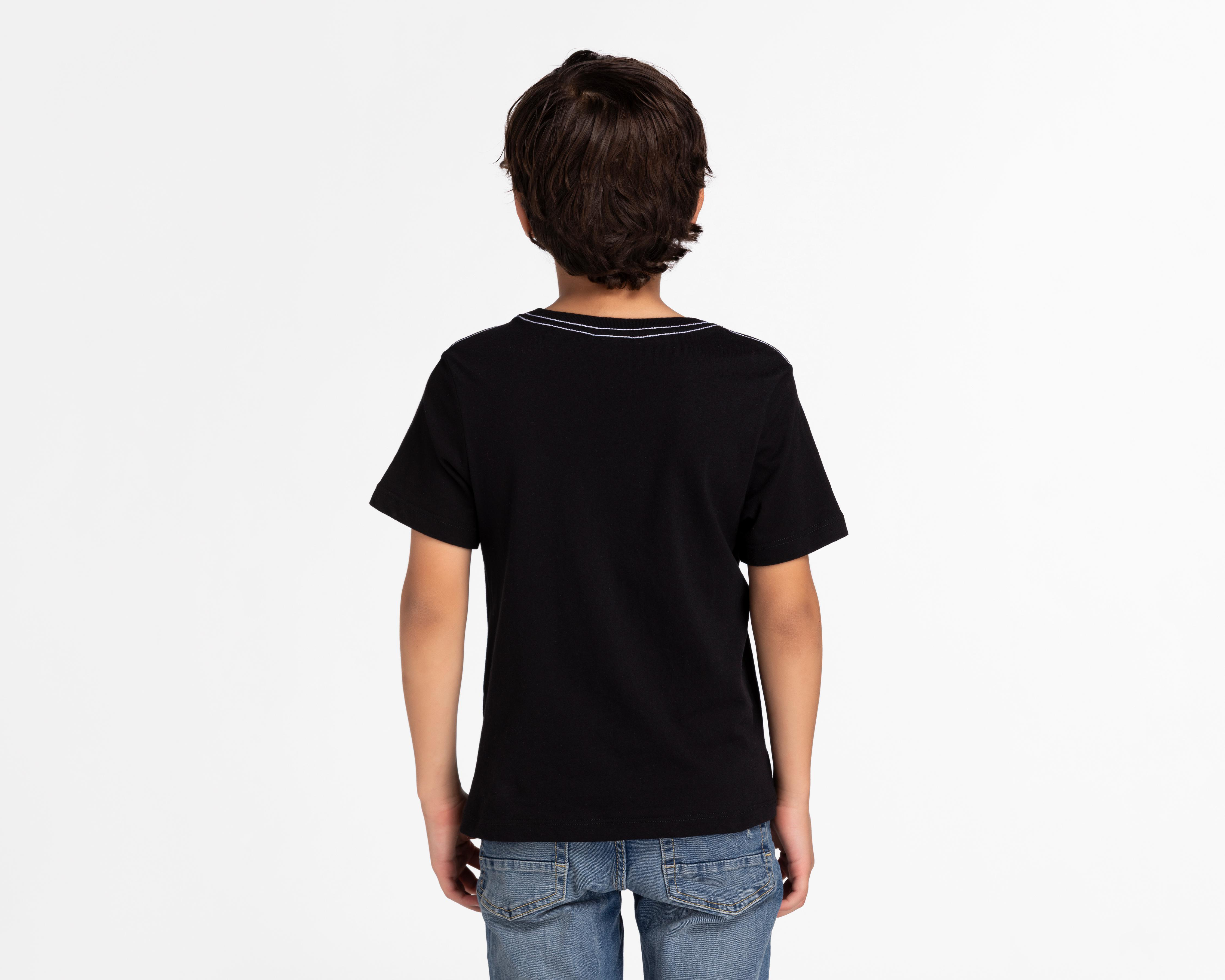 Foto 3 pulgar | Playera Minecraft Manga Corta Estampada para Niño
