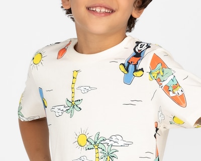 Foto 3 | Playera Disney Mickey Mouse Manga Corta Full Print para Niño