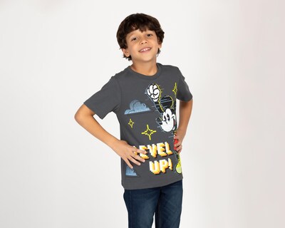 Foto 1 | Playera Disney Mickey Mouse Manga Corta Estampada para Niño