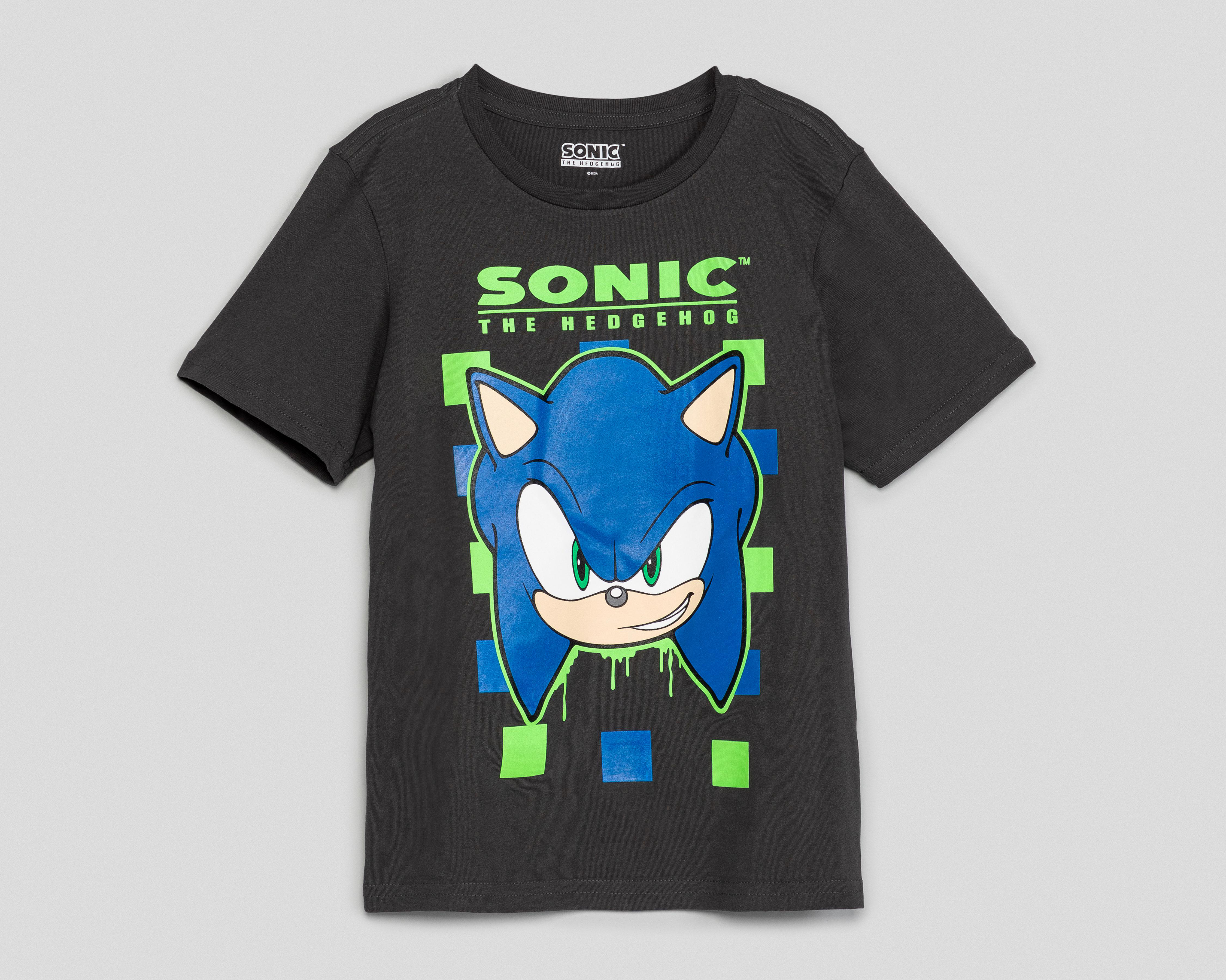 Playera Sonic Manga Corta Estampada para Niño