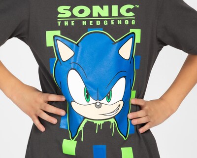 Foto 3 | Playera Sonic Manga Corta Estampada para Niño