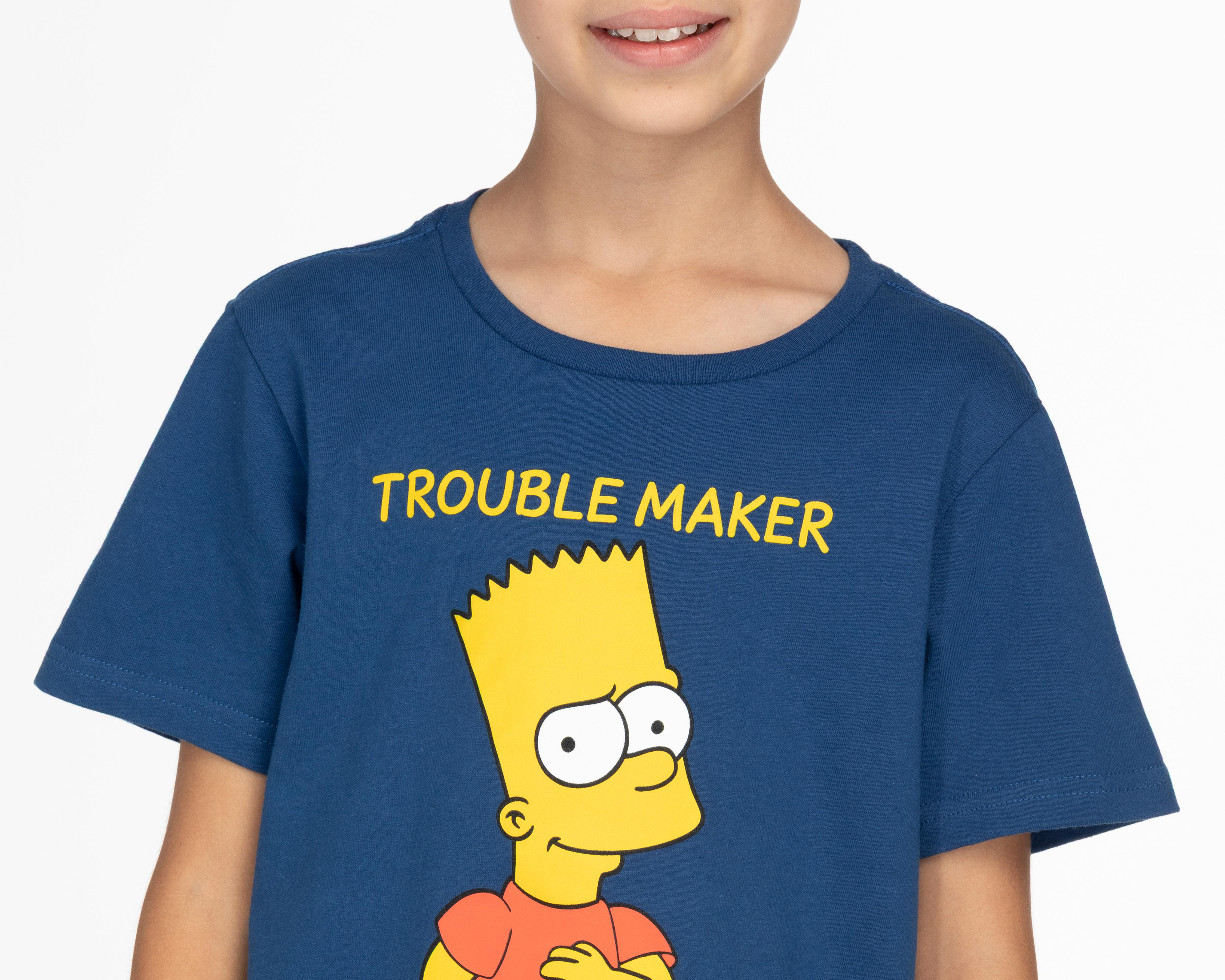 Foto 4 | Playera Estampada The Simpsons para Niño