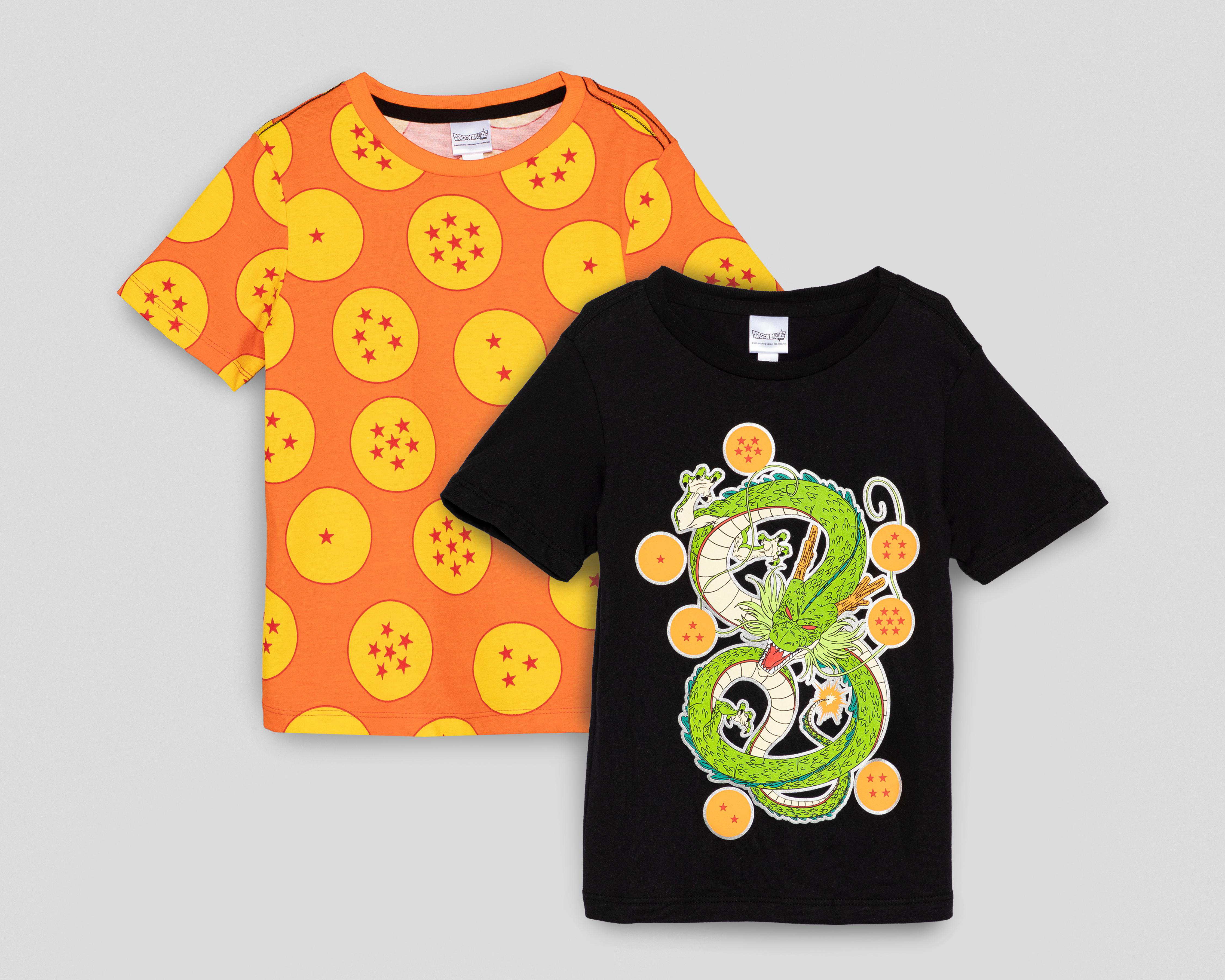 Foto 2 pulgar | Playera Dragon Ball Z para Niño 2 Piezas