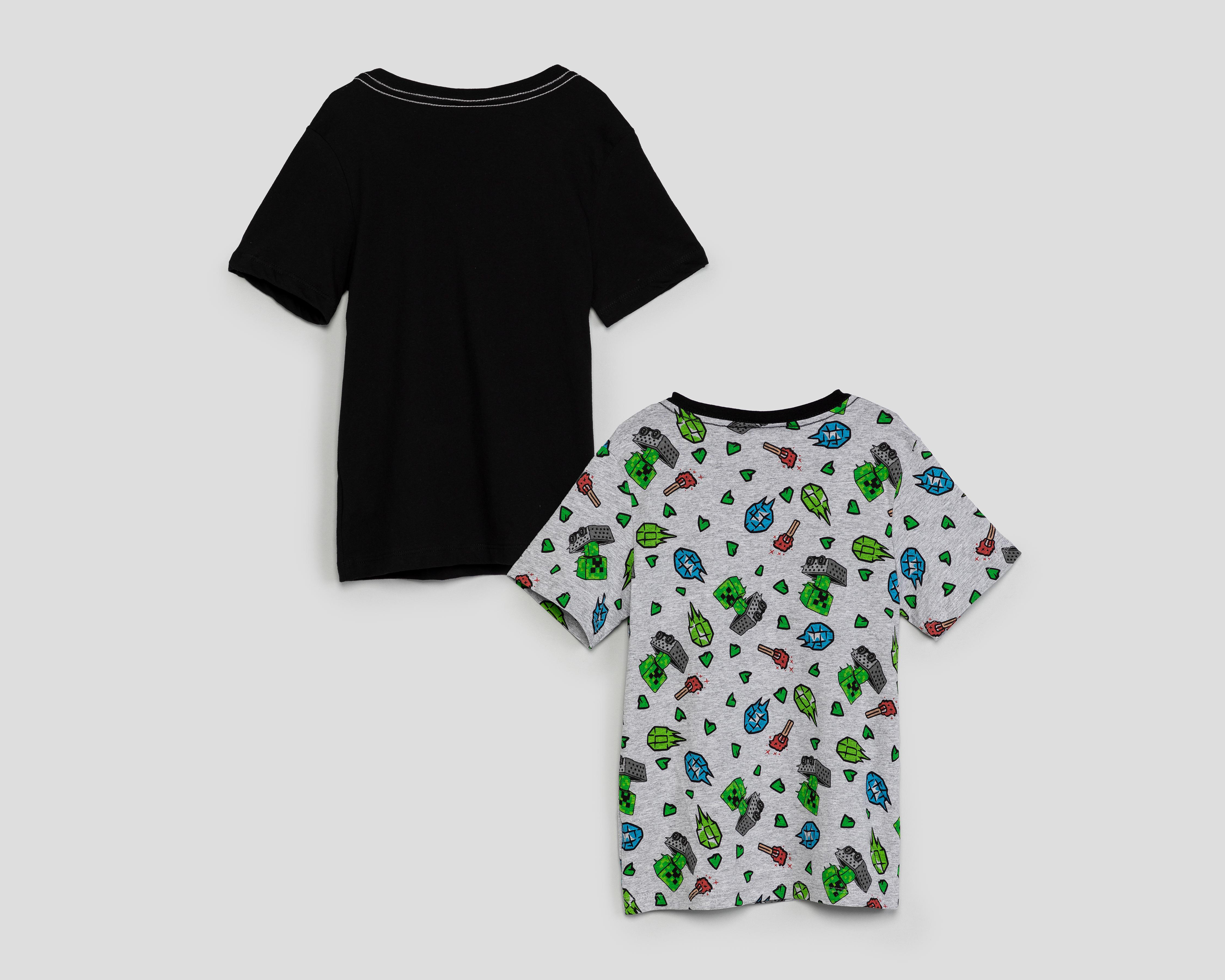 Foto 3 pulgar | Playera Minecraft para Niño 2 Piezas