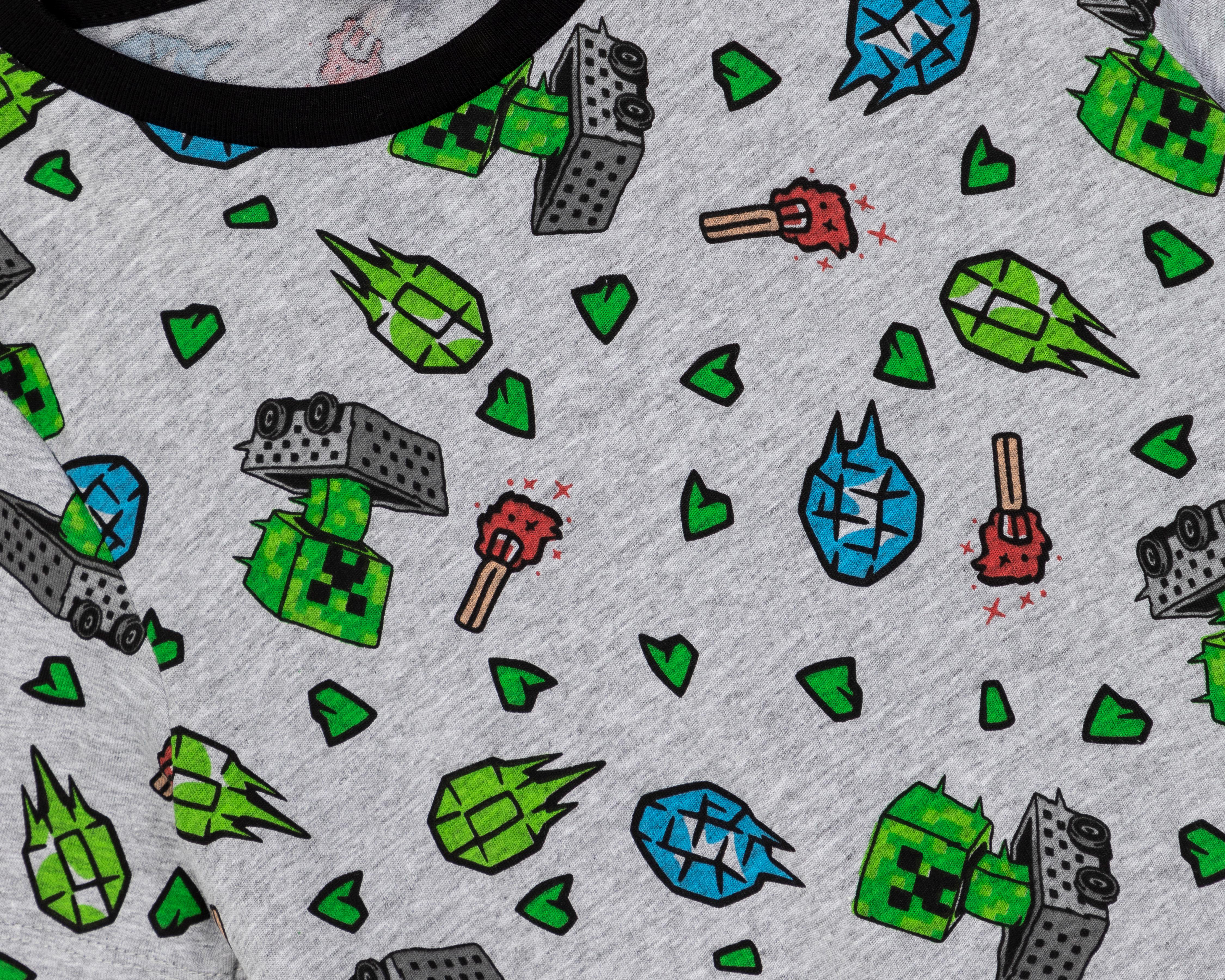 Foto 5 pulgar | Playera Minecraft para Niño 2 Piezas