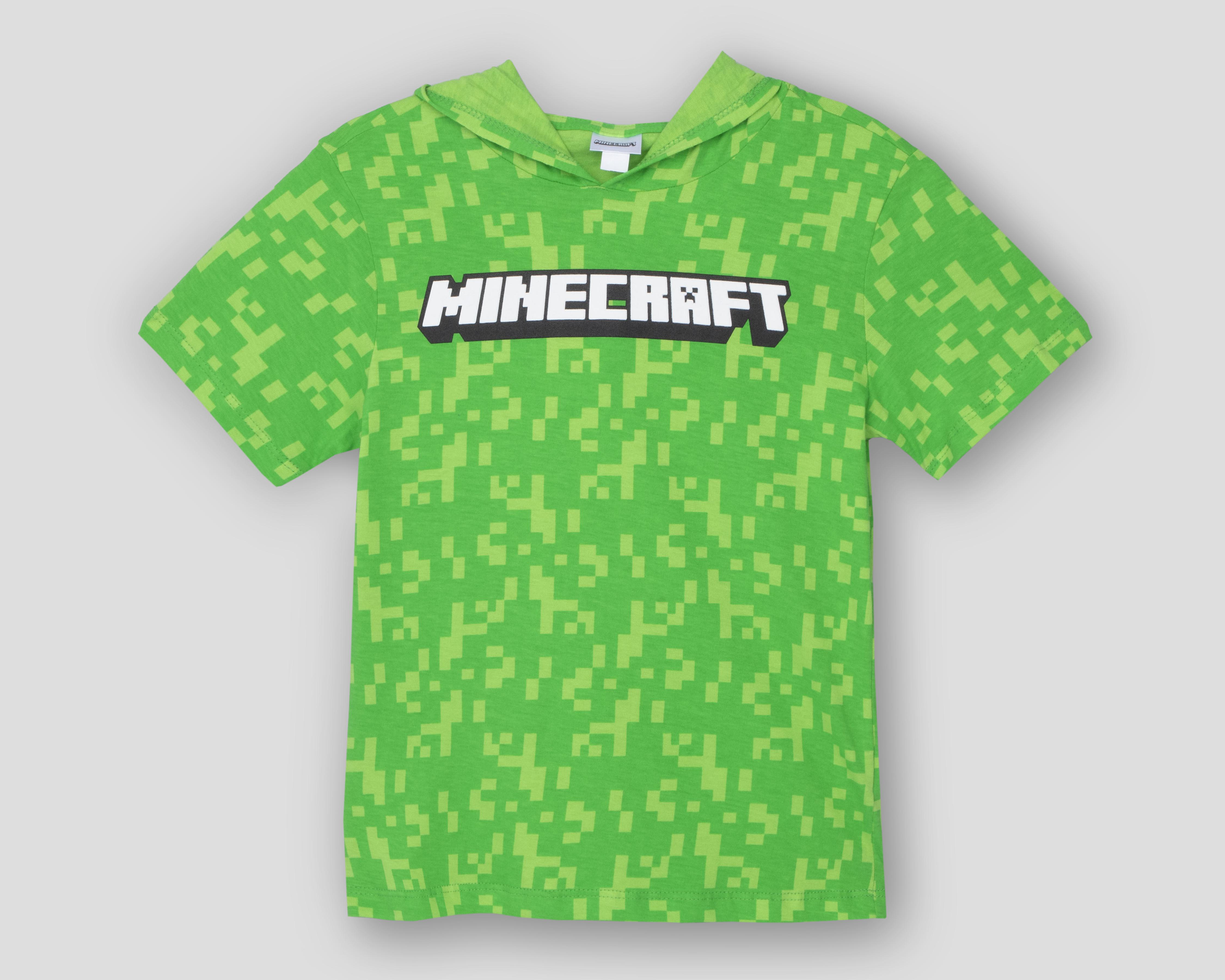 Foto 2 pulgar | Playera Minecraft Manga Corta para Niño