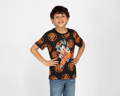 Foto 1 | Playera Dragon Ball Z Manga Corta Estampada para Niño