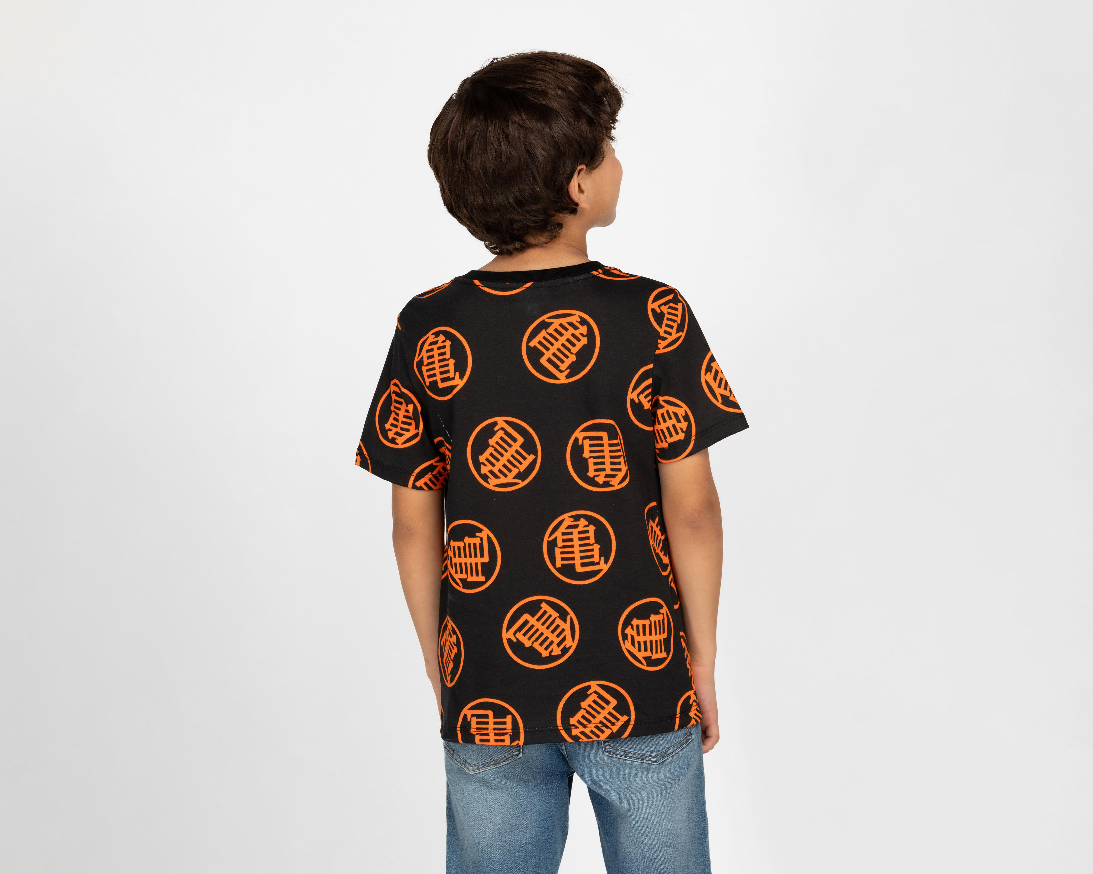 Foto 3 pulgar | Playera Dragon Ball Z Manga Corta Estampada para Niño