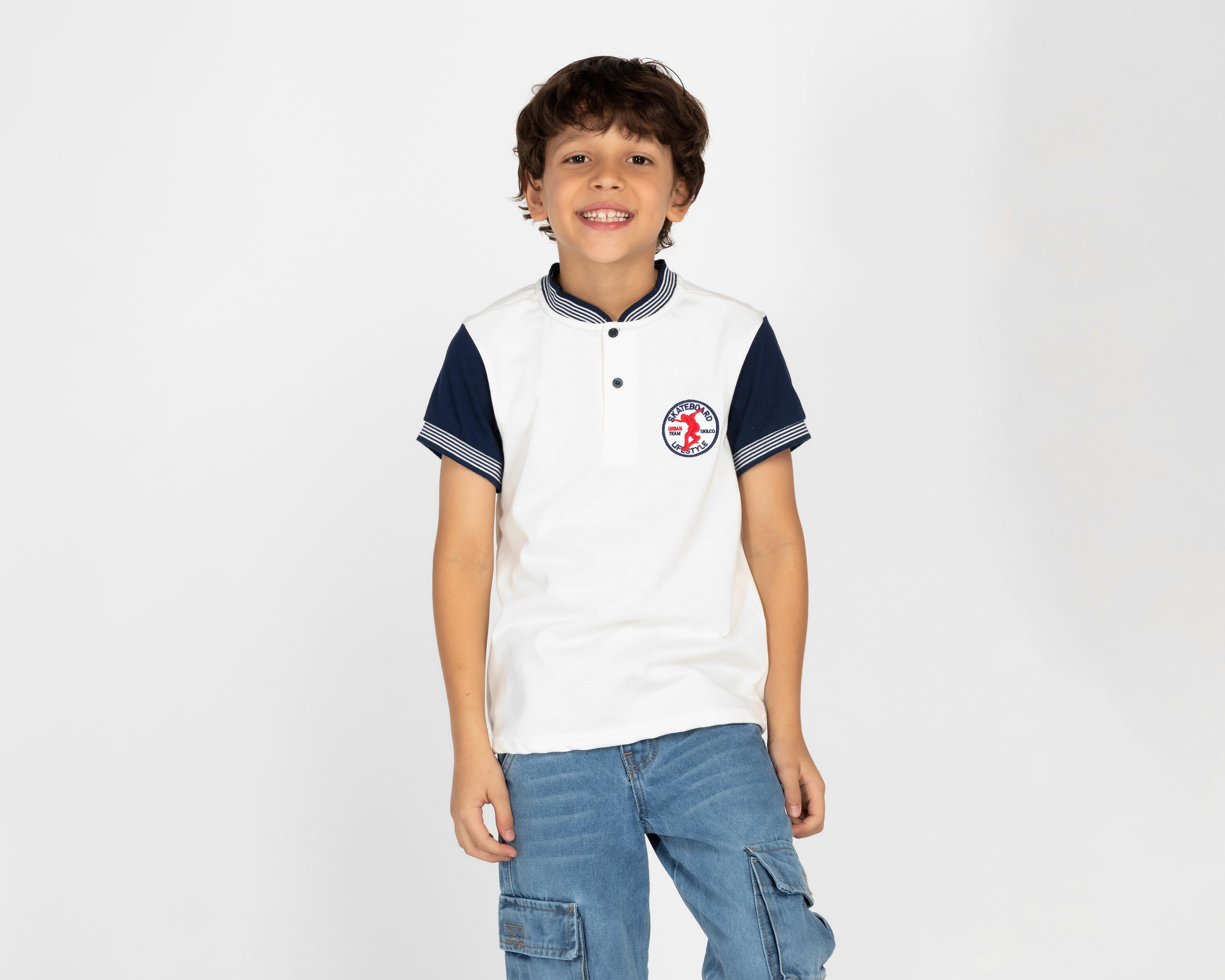 Foto 2 pulgar | Playera Polo Neo*City Manga Corta para Niño