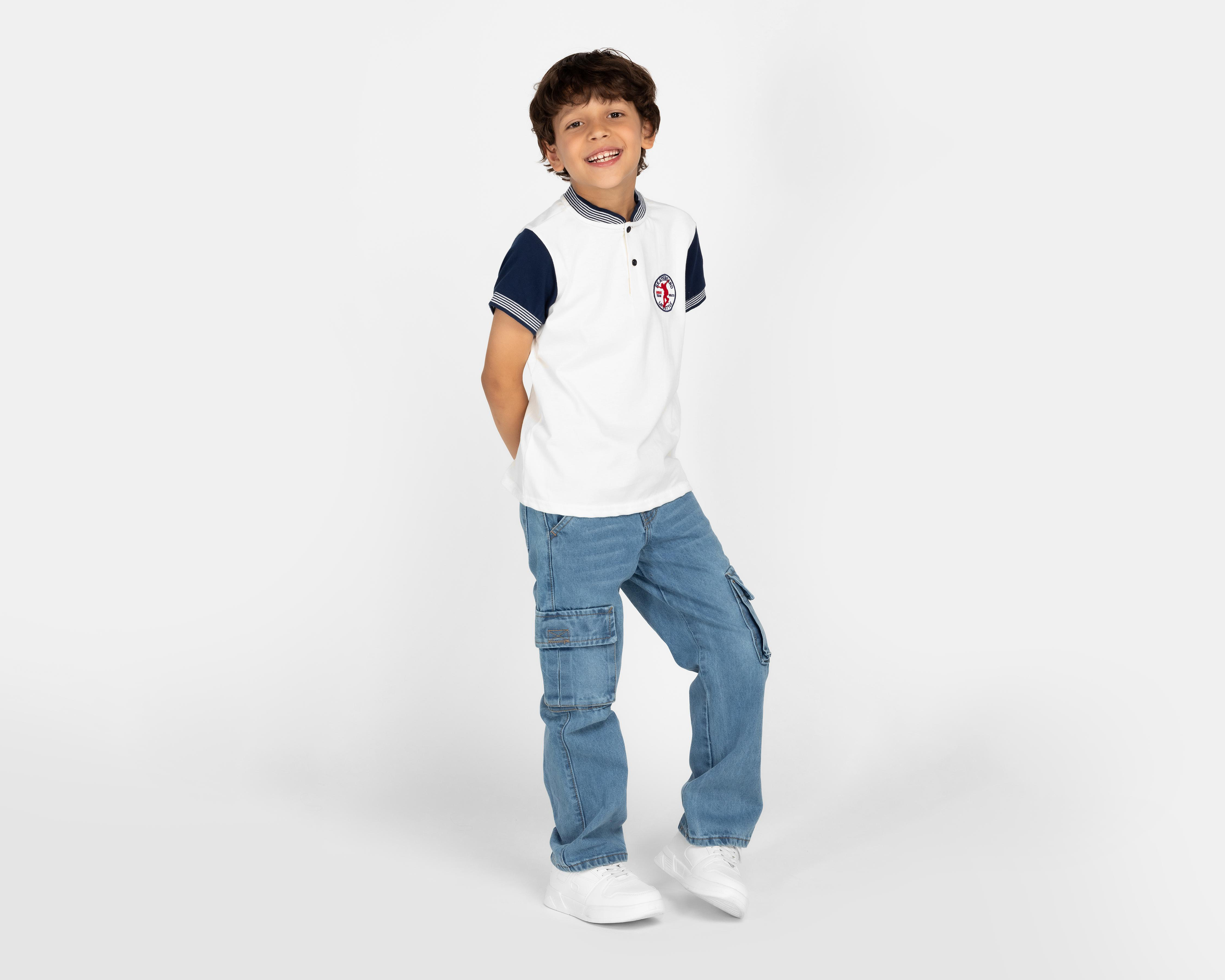 Foto 3 pulgar | Playera Polo Neo*City Manga Corta para Niño