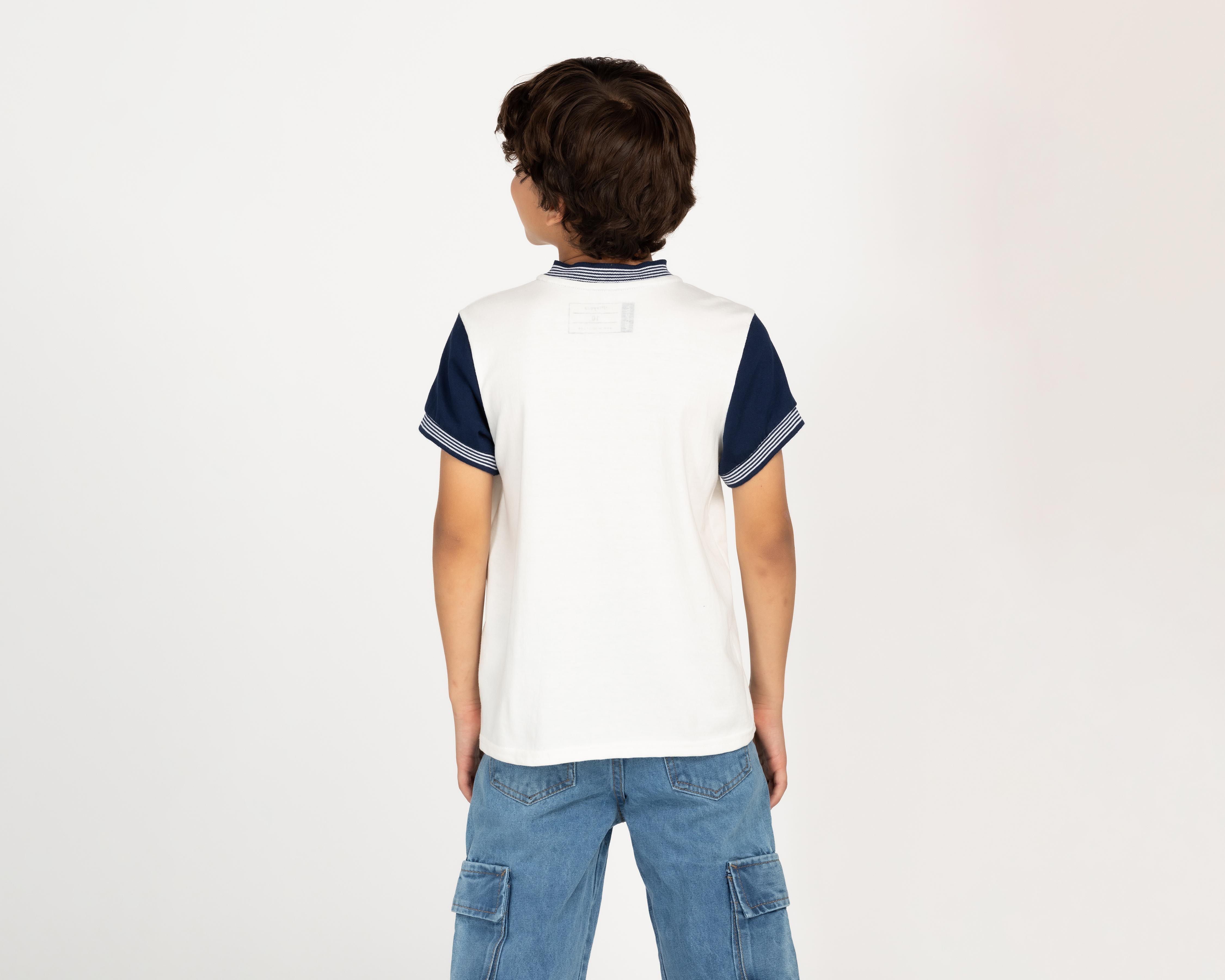 Foto 3 | Playera Polo Neo*City Manga Corta para Niño