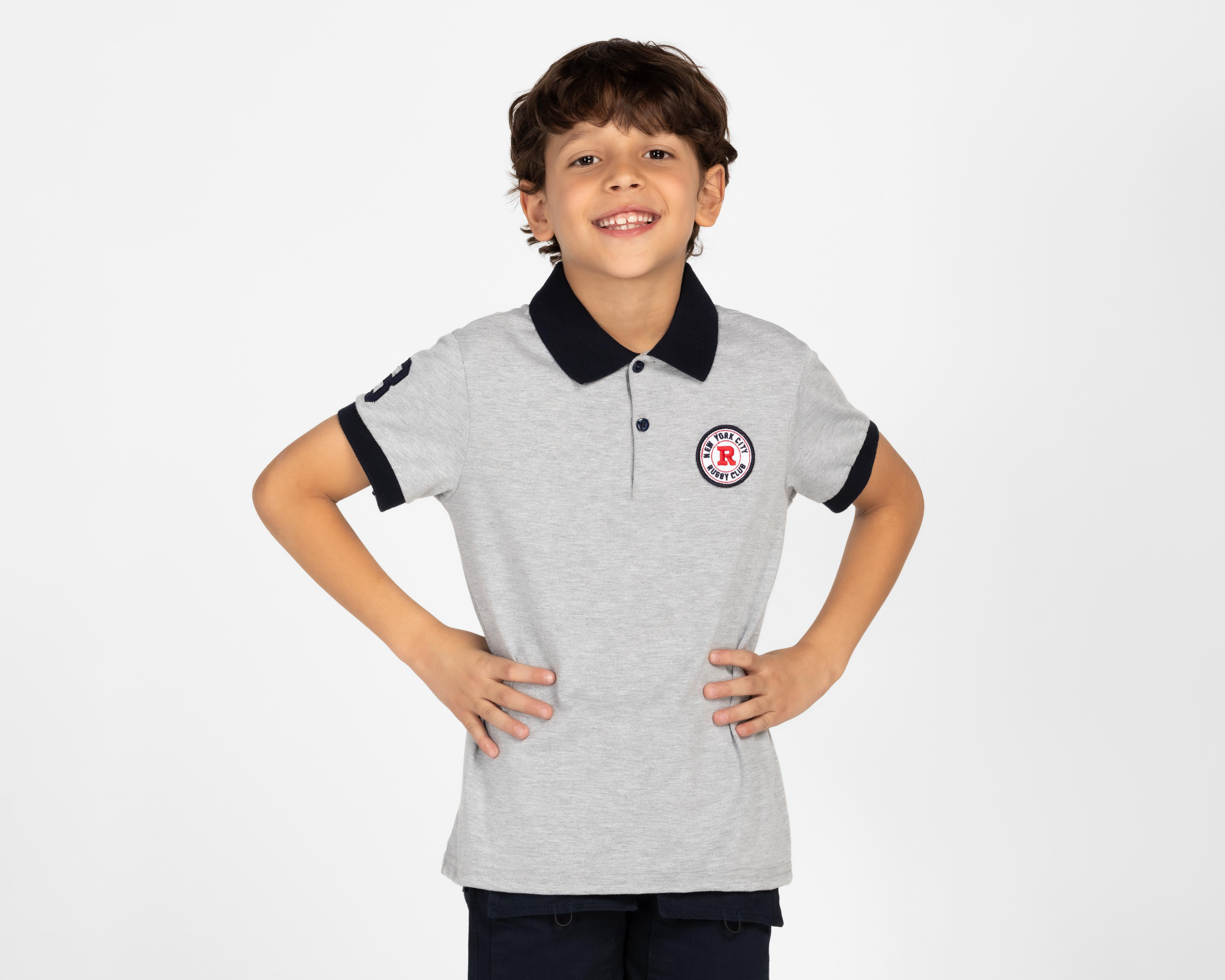 Foto 2 pulgar | Playera Polo Neo*City Manga Corta para Niño