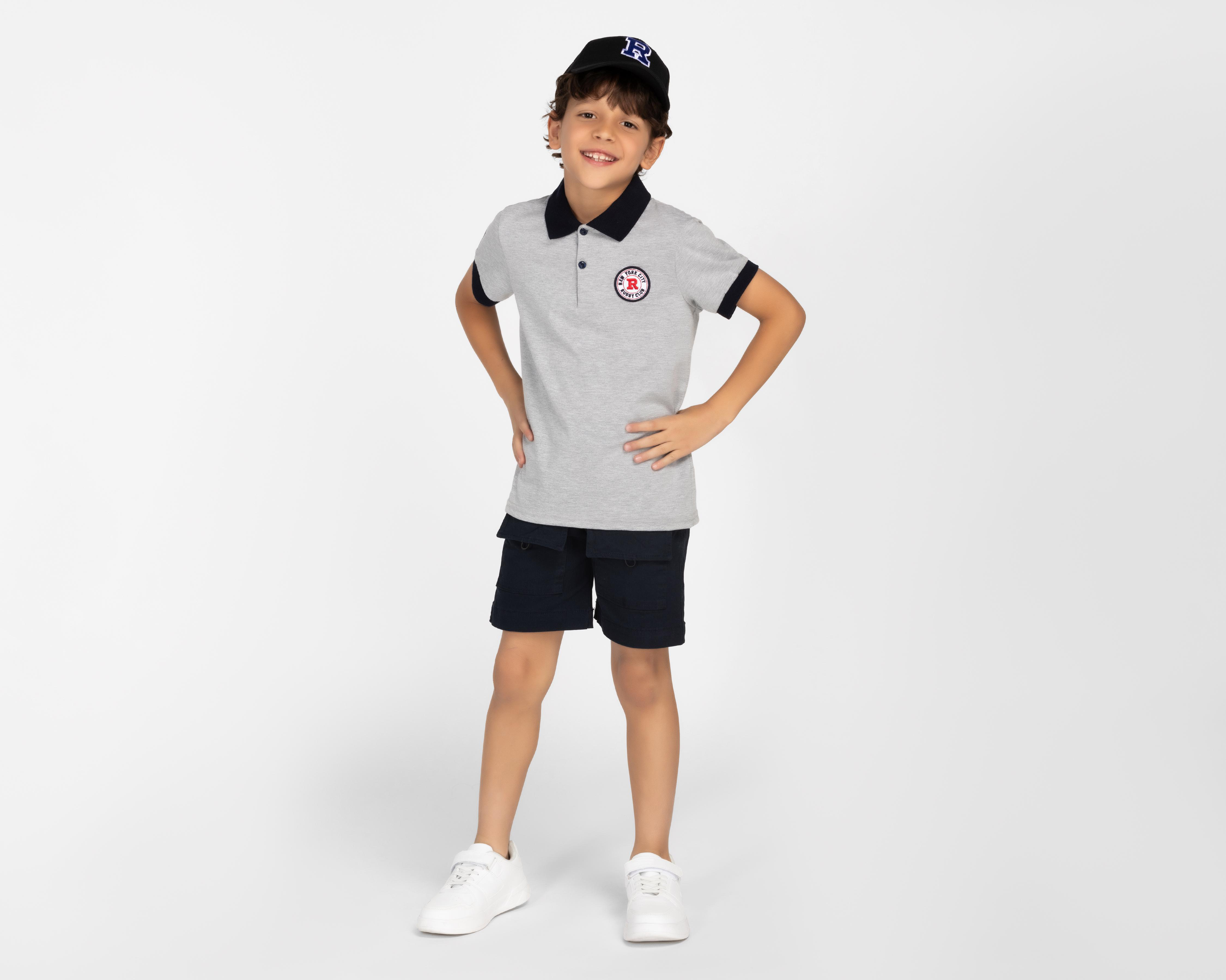 Foto 3 pulgar | Playera Polo Neo*City Manga Corta para Niño