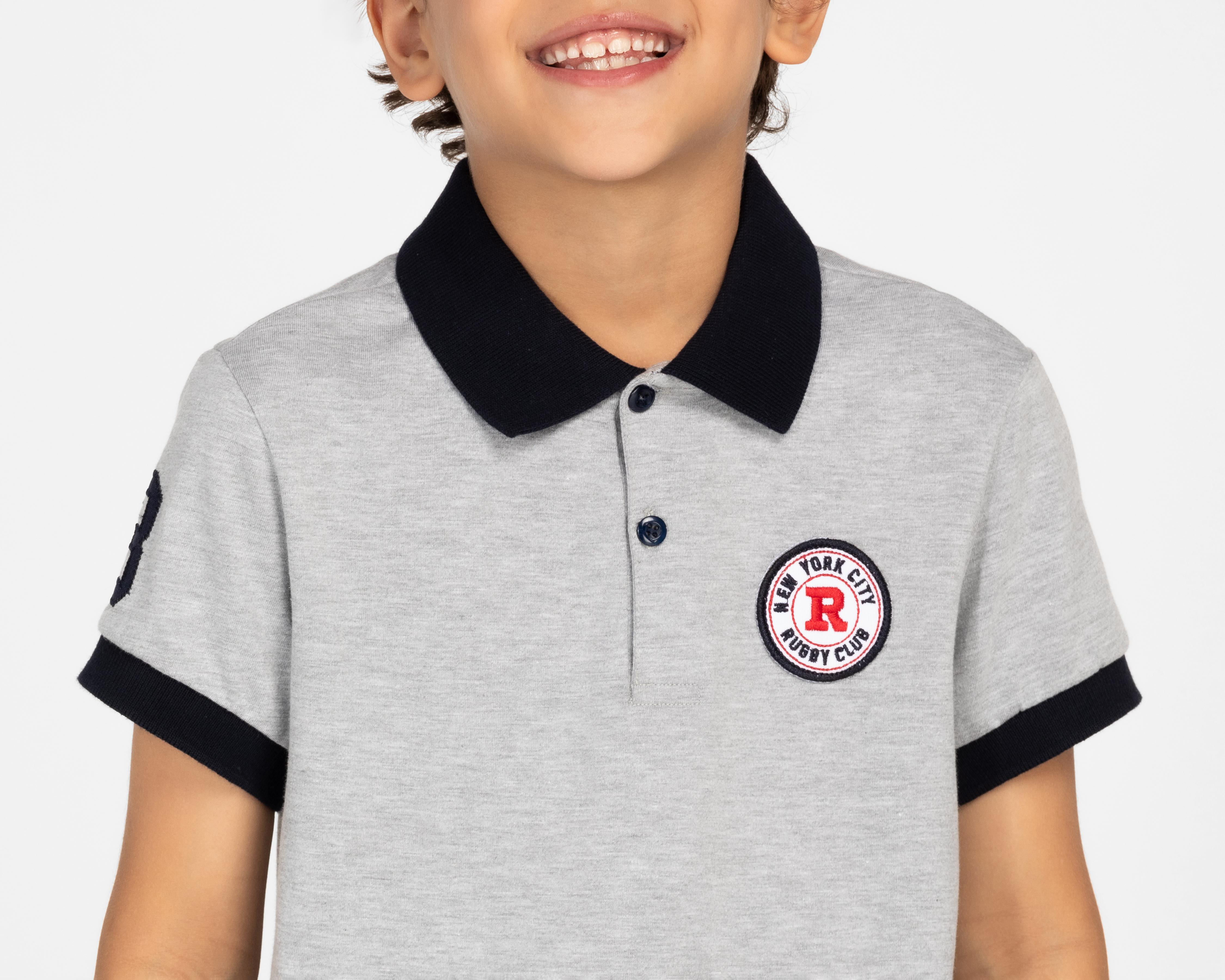 Foto 5 pulgar | Playera Polo Neo*City Manga Corta para Niño