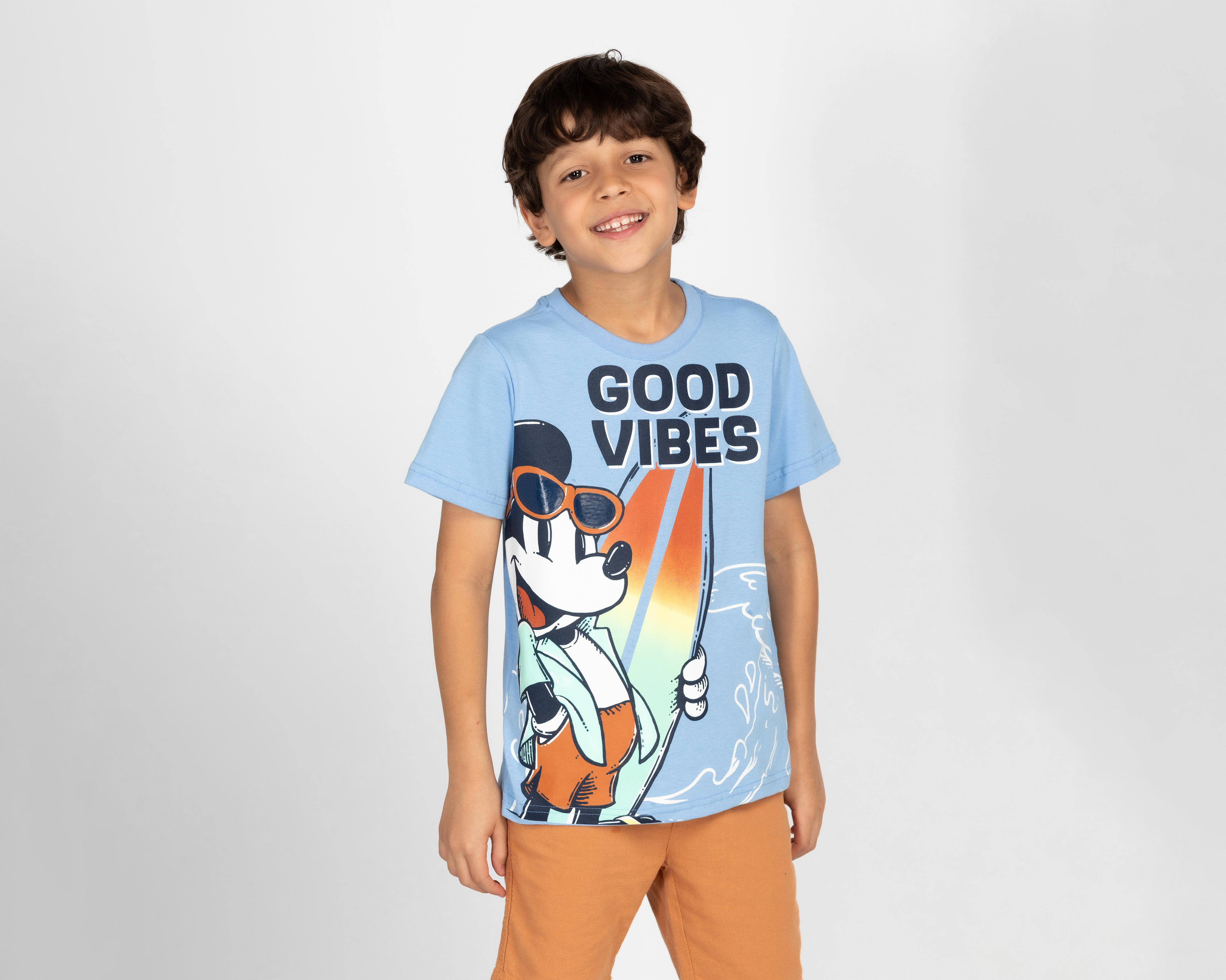 Foto 3 pulgar | Playera Disney Mickey Mouse para Niño 2 Piezas