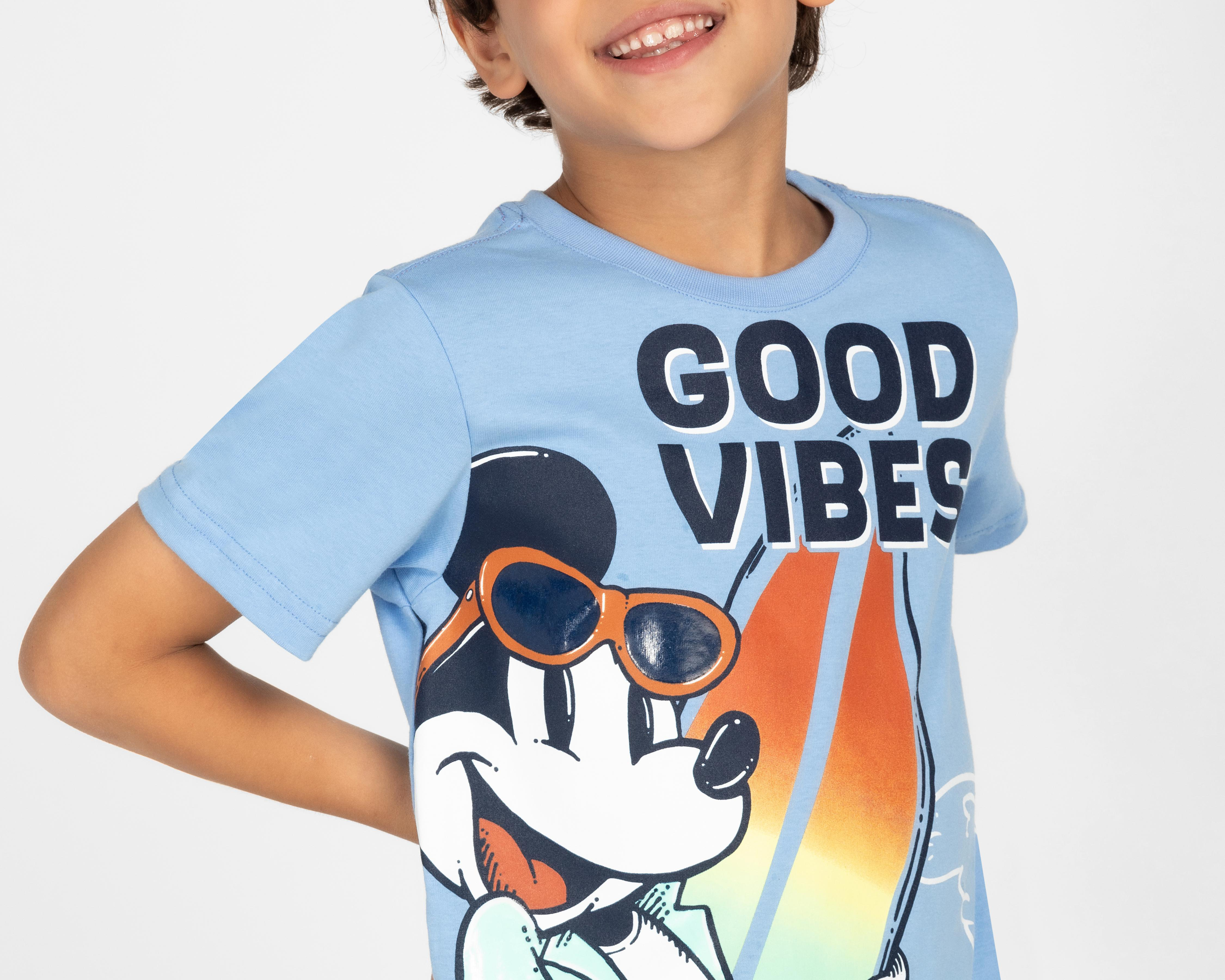 Foto 5 pulgar | Playera Disney Mickey Mouse para Niño 2 Piezas