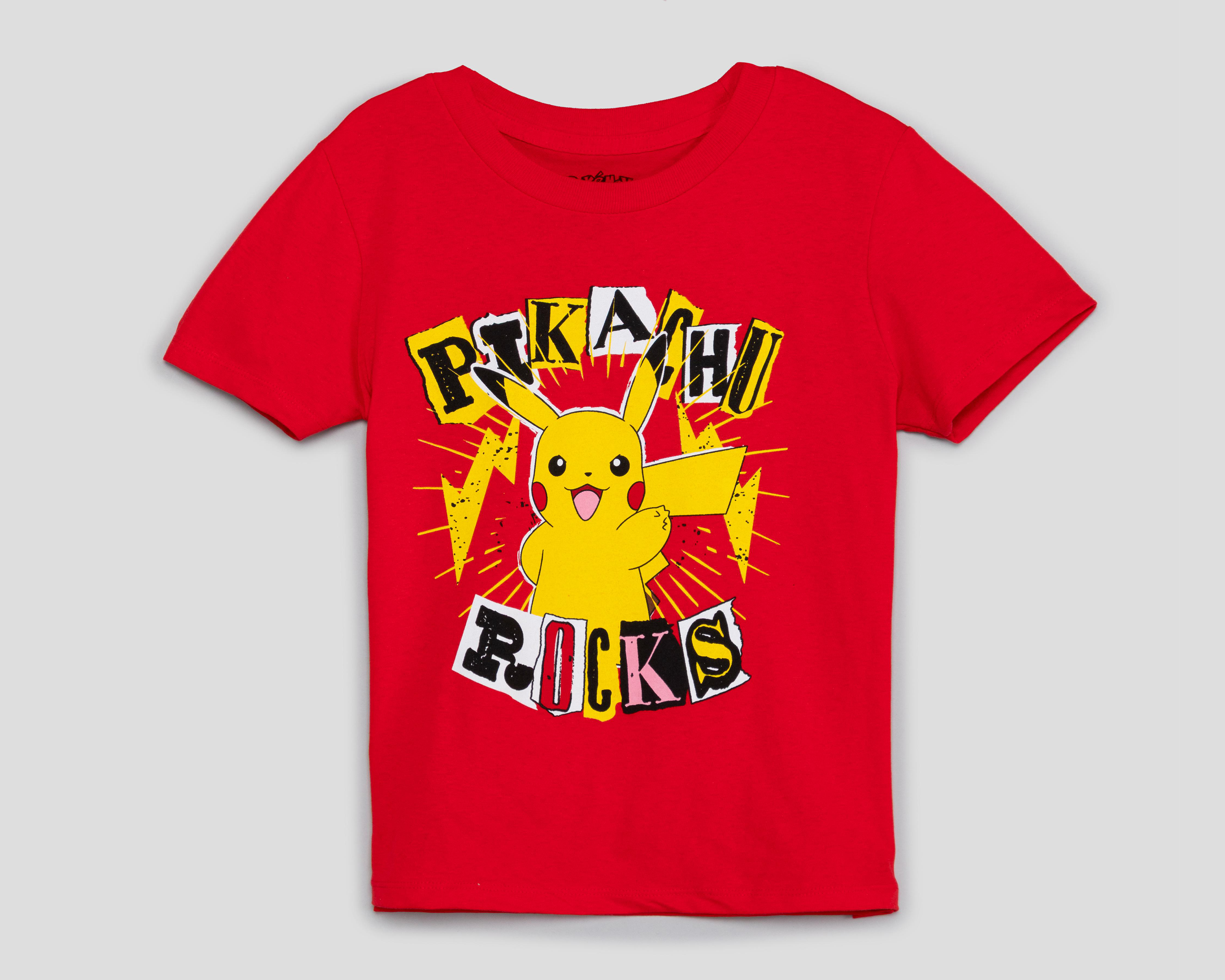 Foto 2 pulgar | Playera Pokémon Manga Corta Roja para Niño