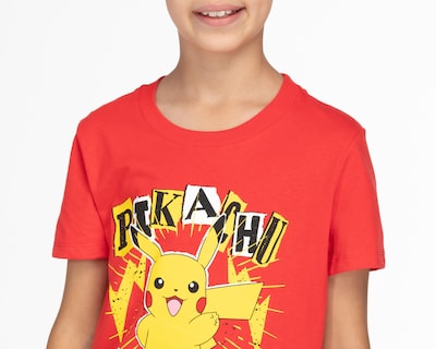 Foto 4 | Playera Pokémon Manga Corta Roja para Niño
