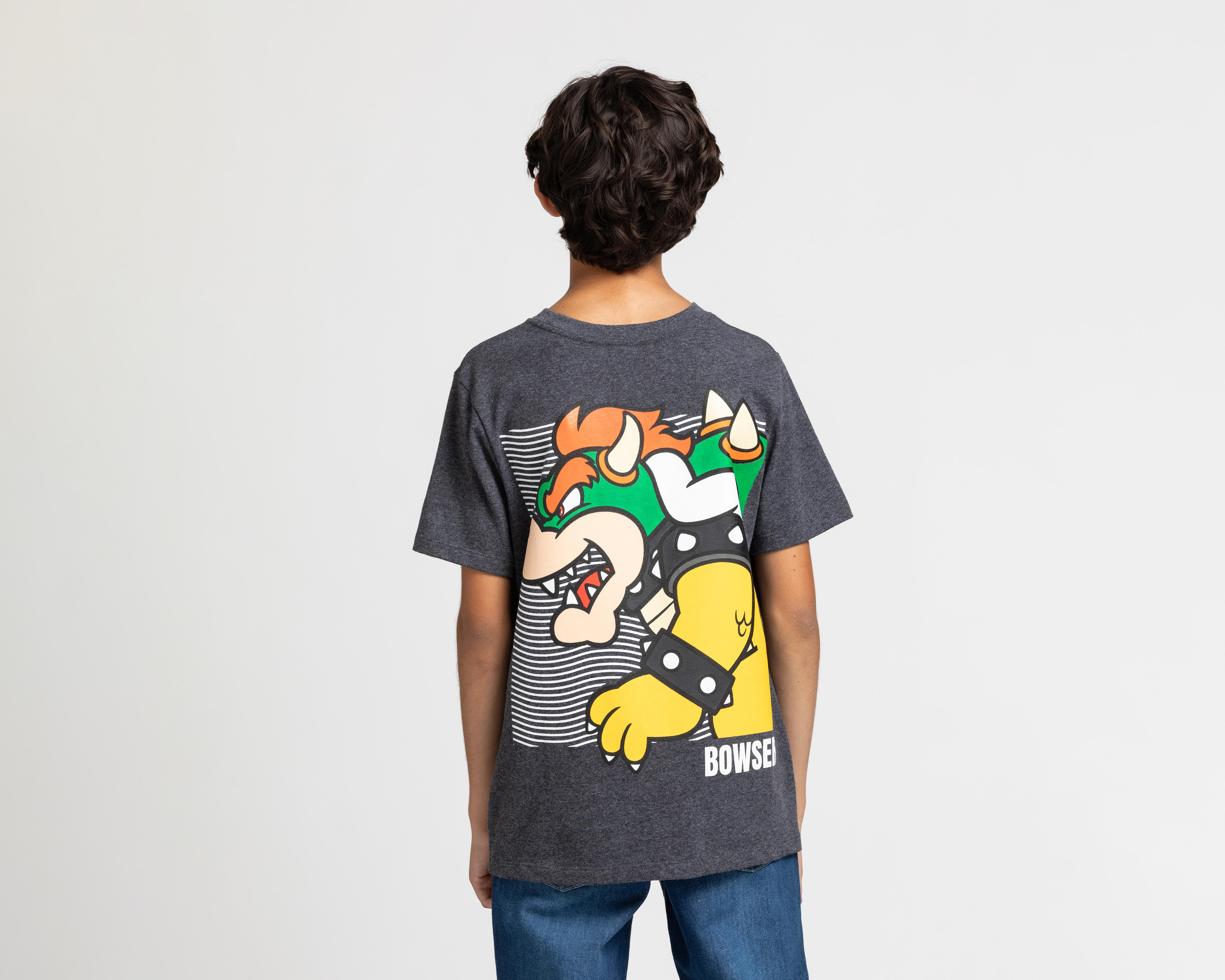 Foto 3 pulgar | Playera Mario Bros Manga Corta Juvenil
