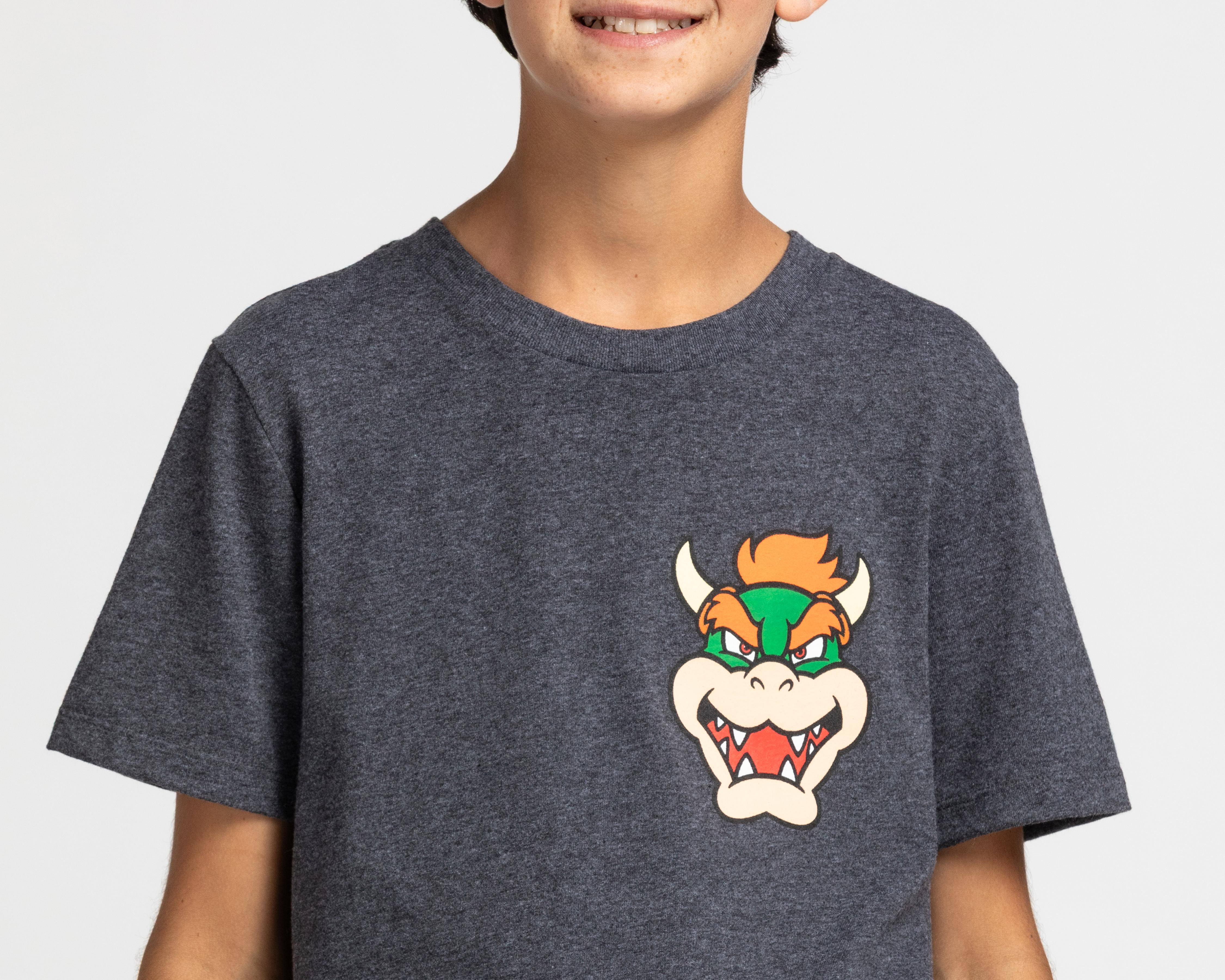 Foto 3 | Playera Mario Bros Manga Corta Juvenil