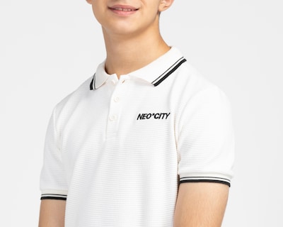 Foto 4 | Playera Polo Neo*City Hueso Juvenil
