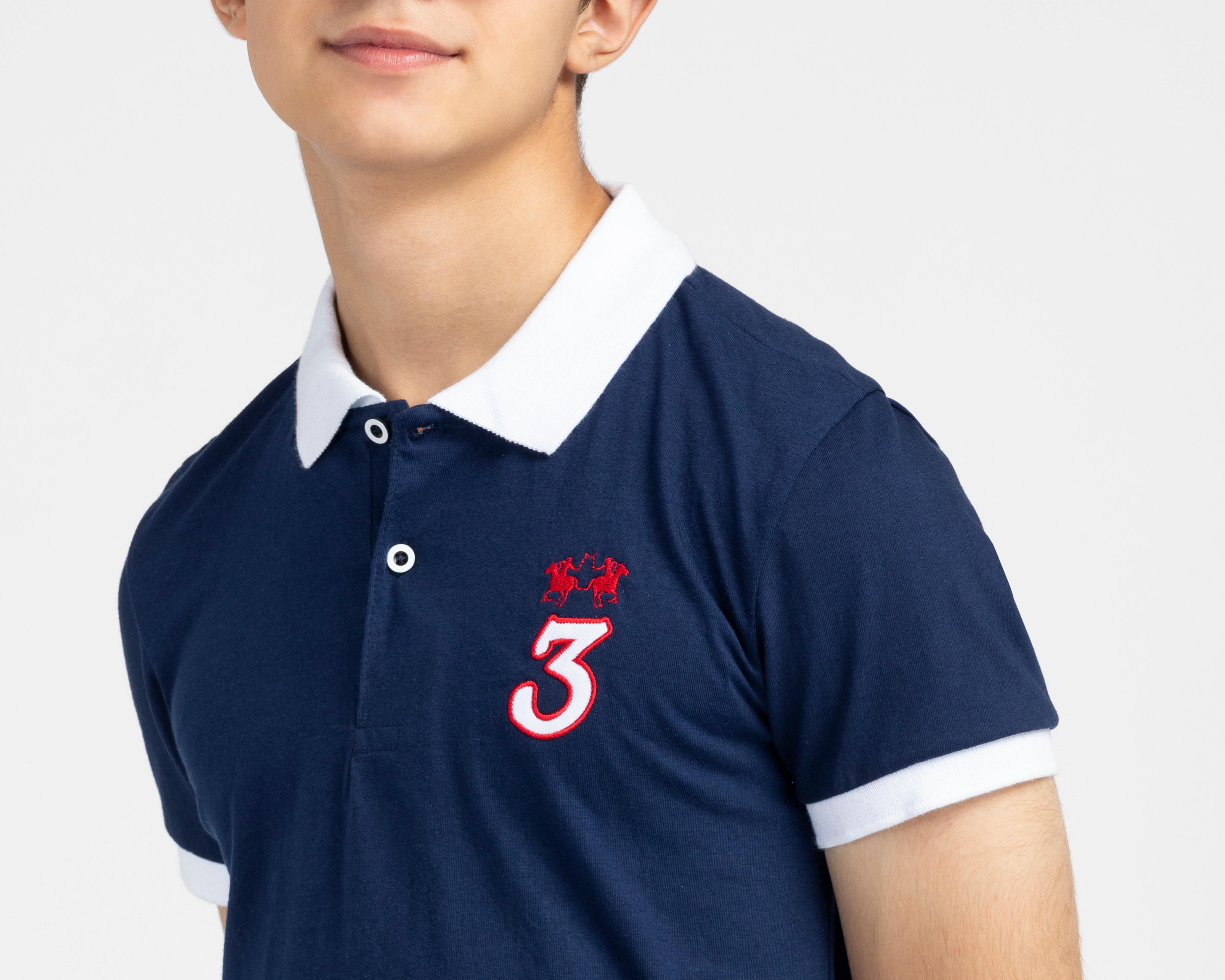 Foto 5 pulgar | Playera York Team Polo Club Manga Corta para Niño