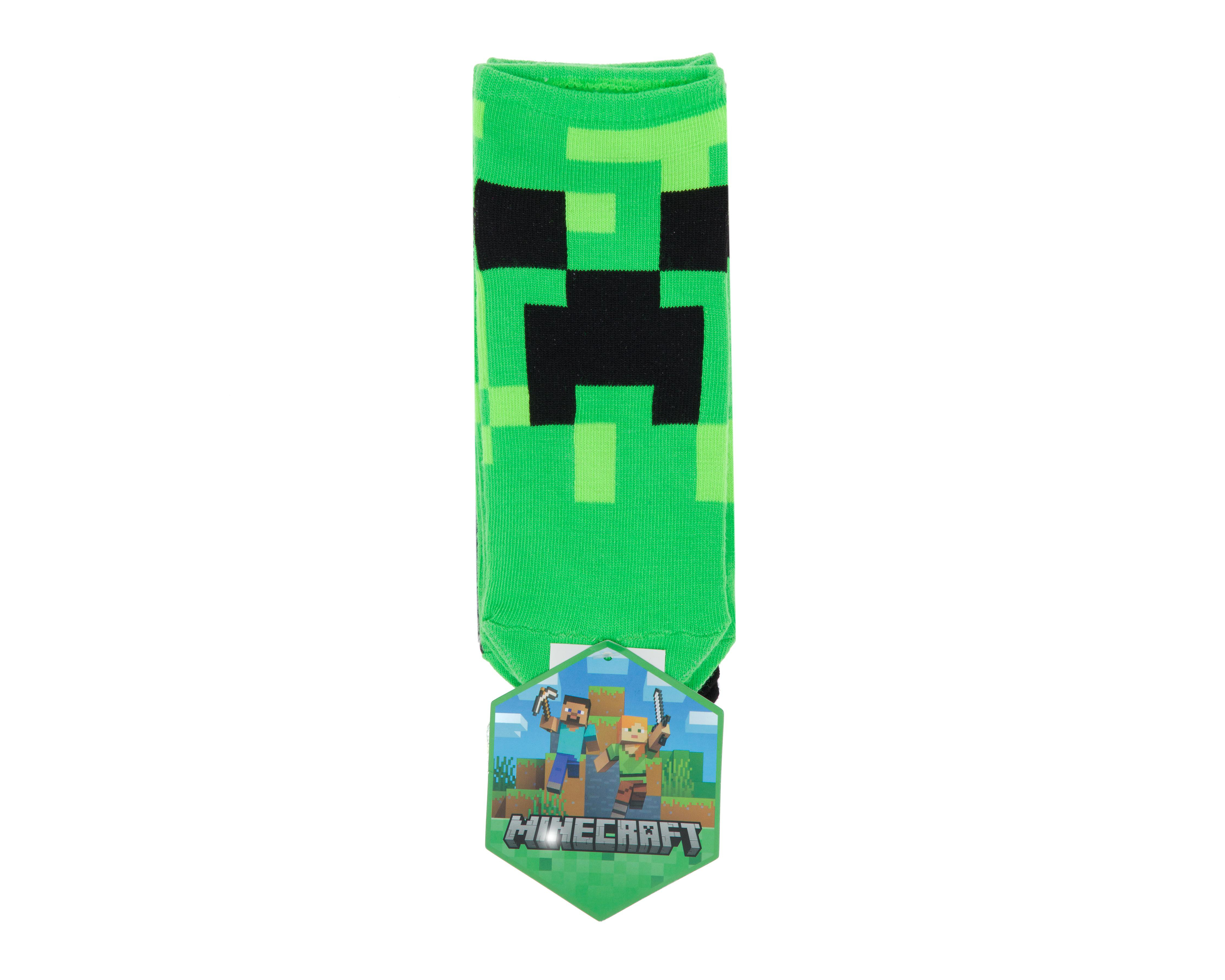 Foto 4 pulgar | Calcetas Largas Minecraft para Niño 6 Pares
