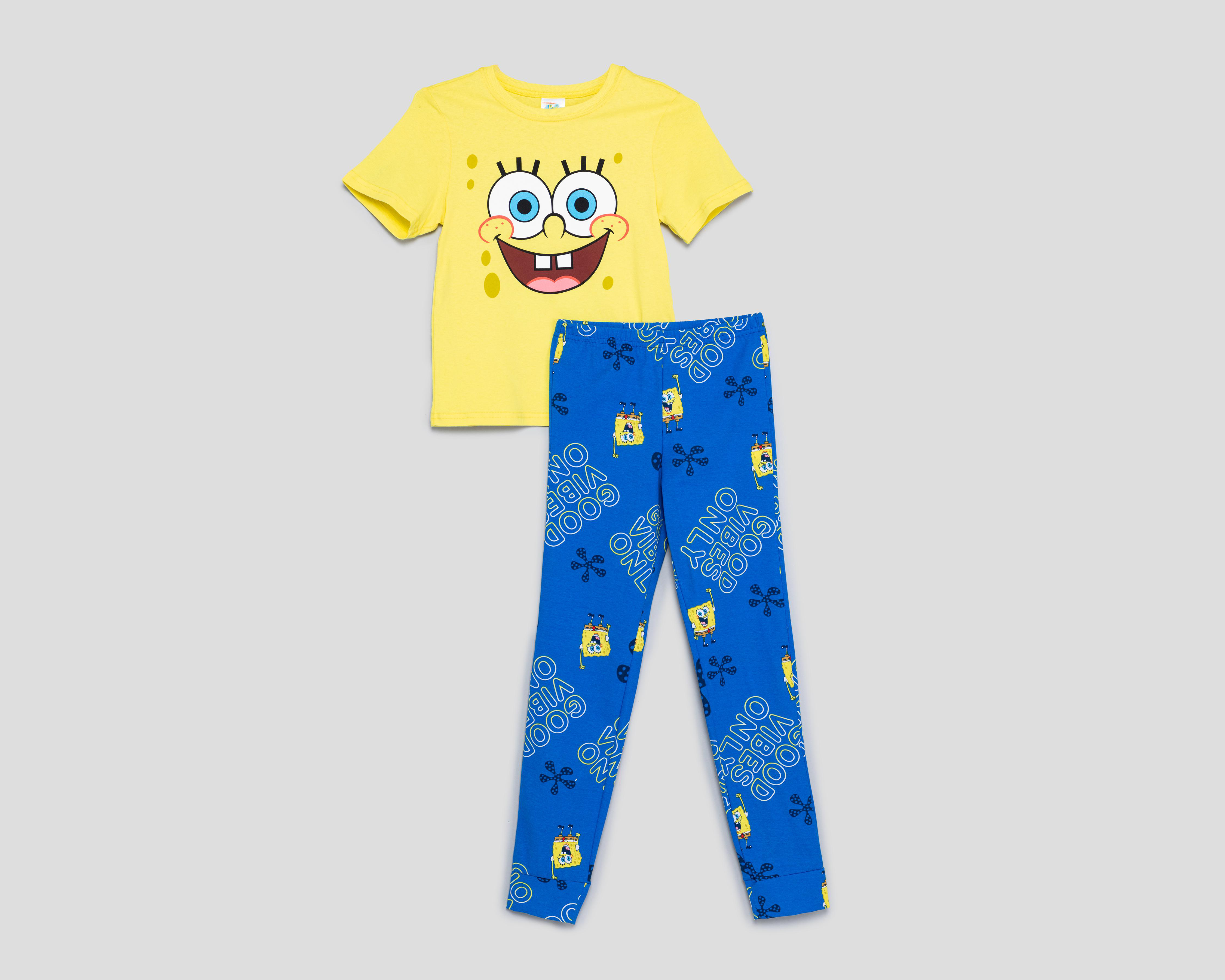 Foto 2 pulgar | Pijama para Niño de Bob Esponja