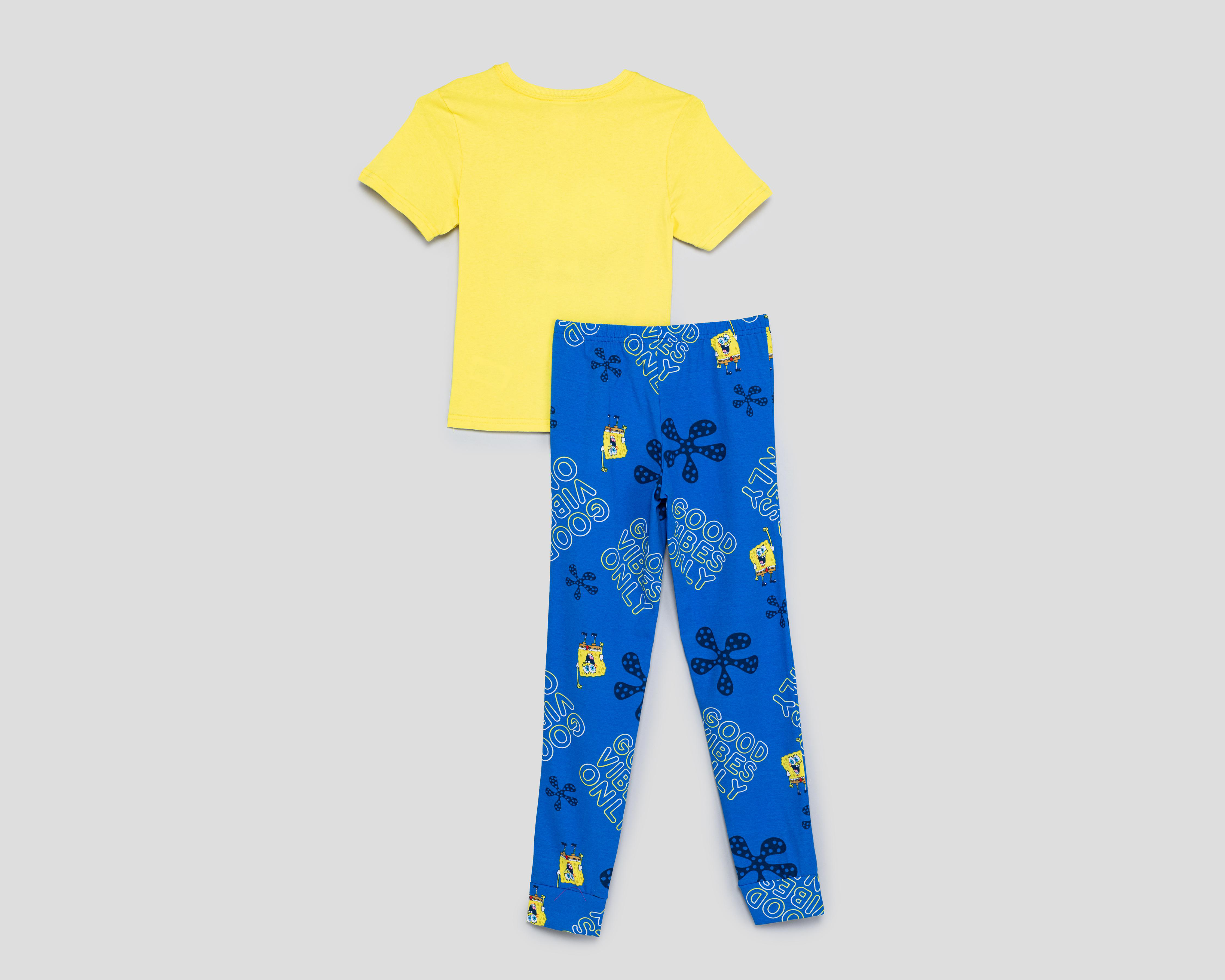 Foto 2 | Pijama para Niño de Bob Esponja