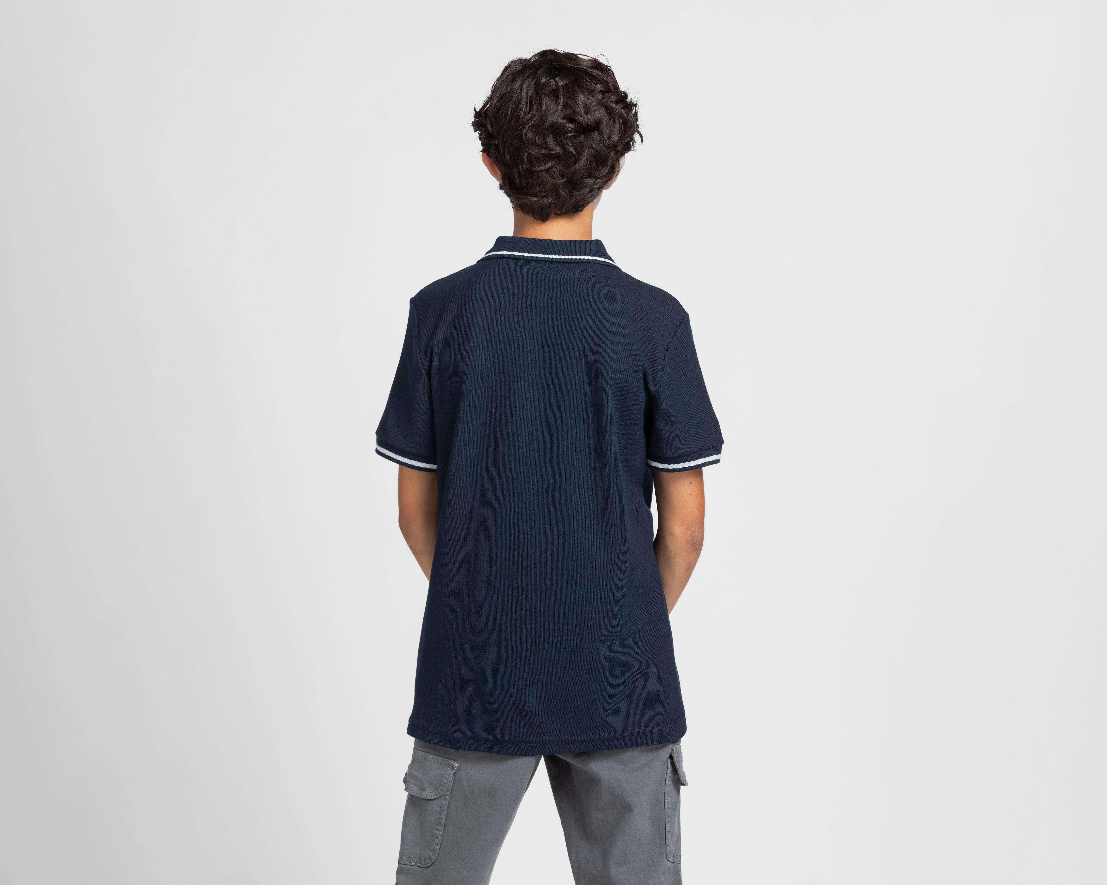 Foto 4 pulgar | Playera Polo Refill Juvenil