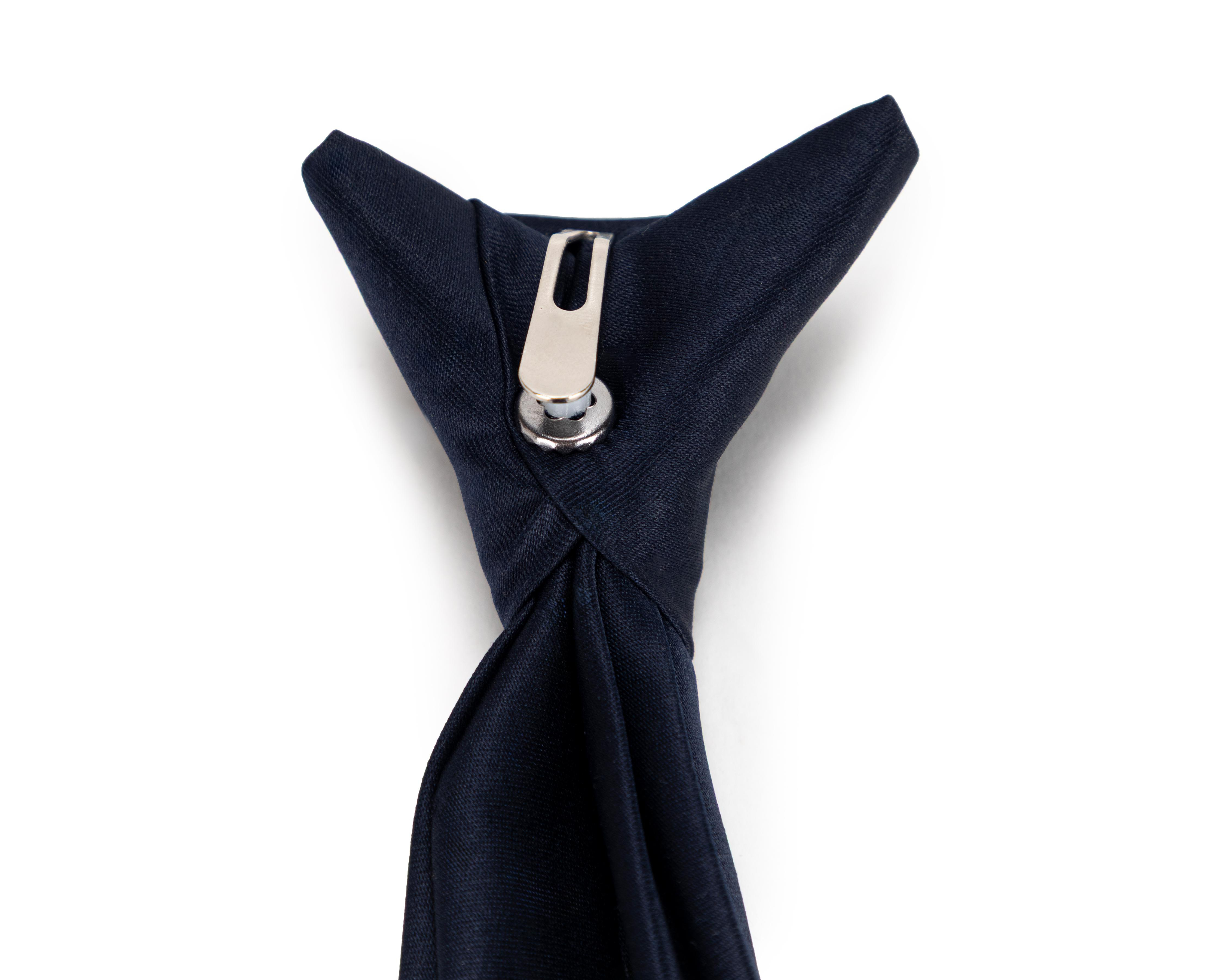 Foto 3 | Corbata Lisa Refill Azul Marino para Niño