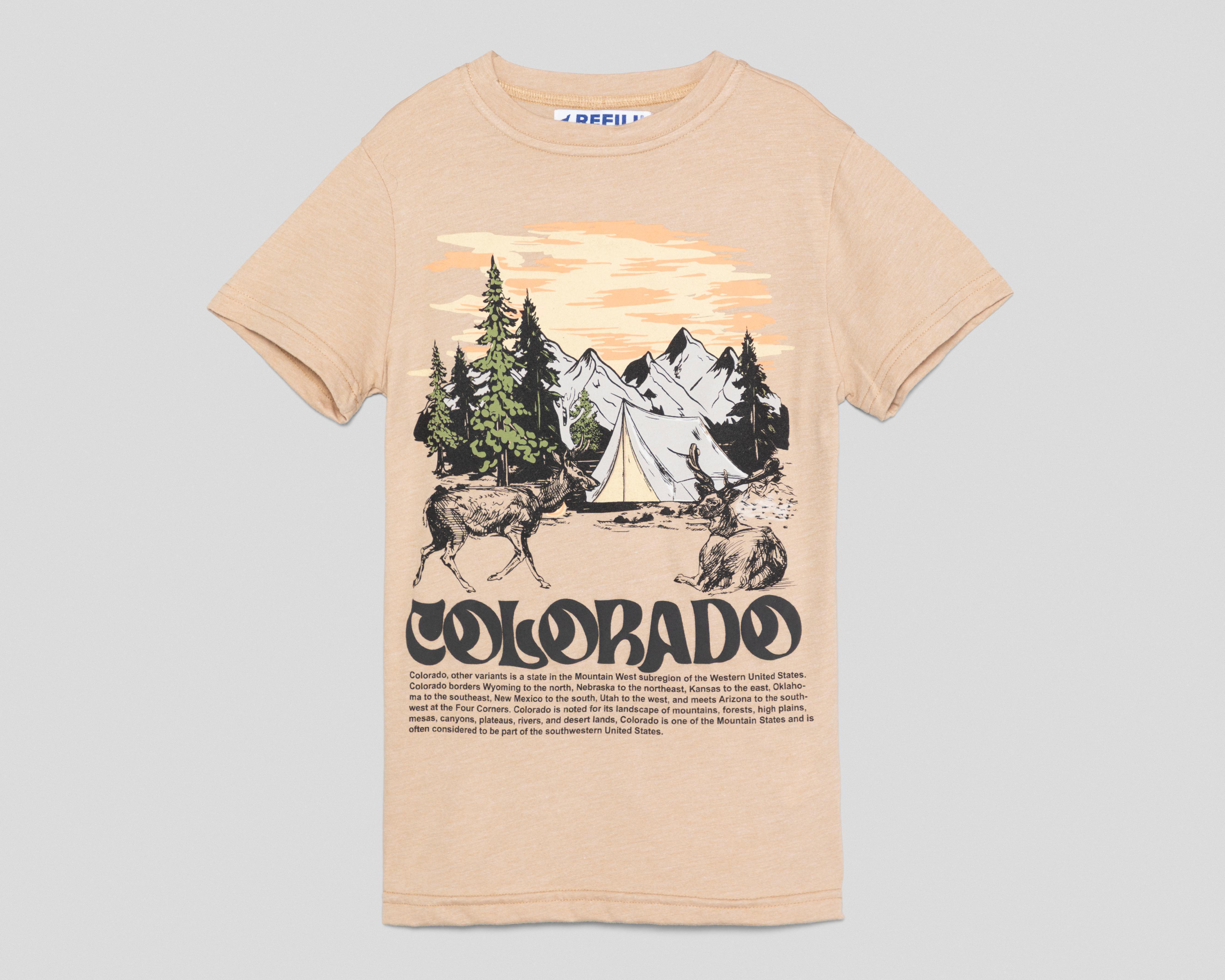 Foto 1 | Playera Refill Manga Corta Estampada para Niño